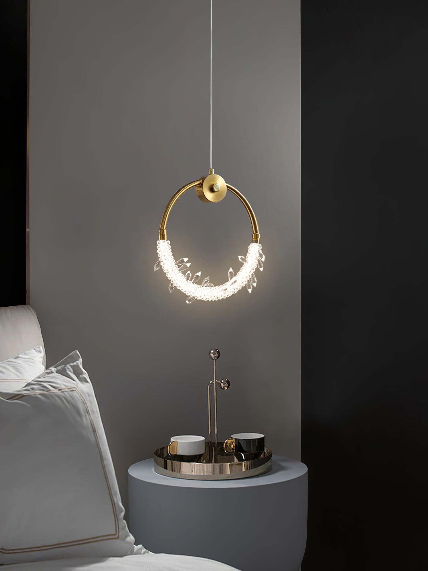 Lustre Elegant Crystal Pendant Light-Neutral Decor