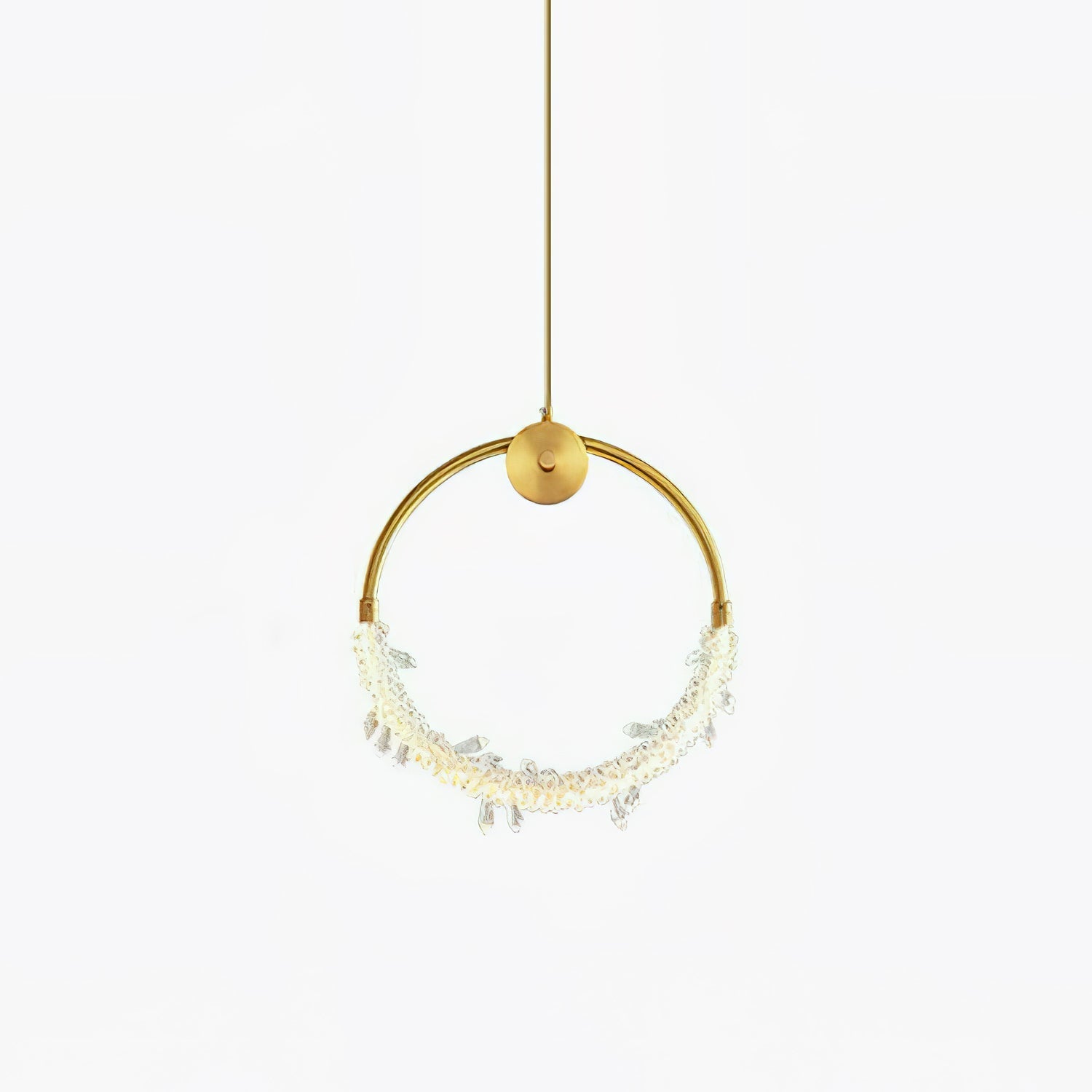 Lustre Elegant Crystal Pendant Light-Neutral Decor