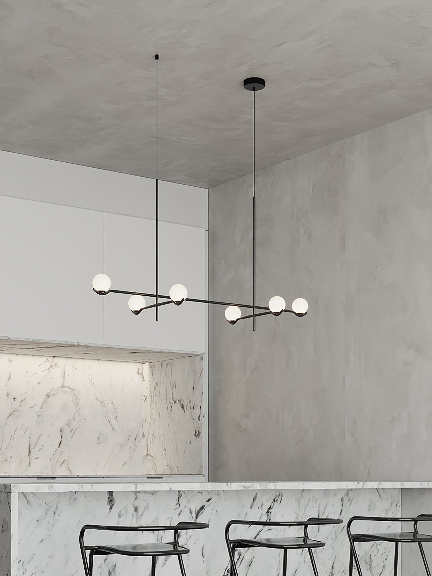 Bora Minimalist Glass Pendant Light-Neutral Decor