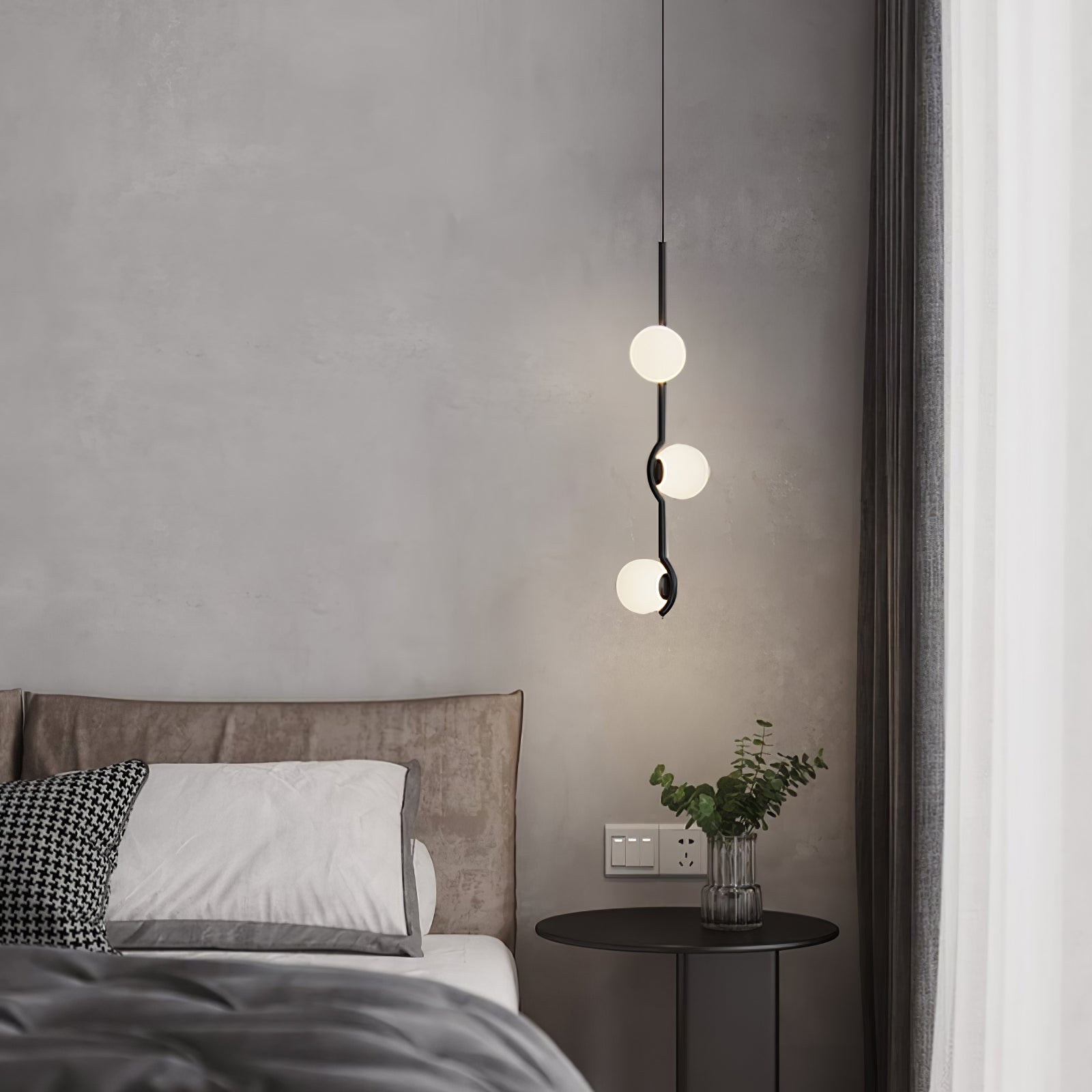 Bora Minimalist Glass Pendant Light-Neutral Decor
