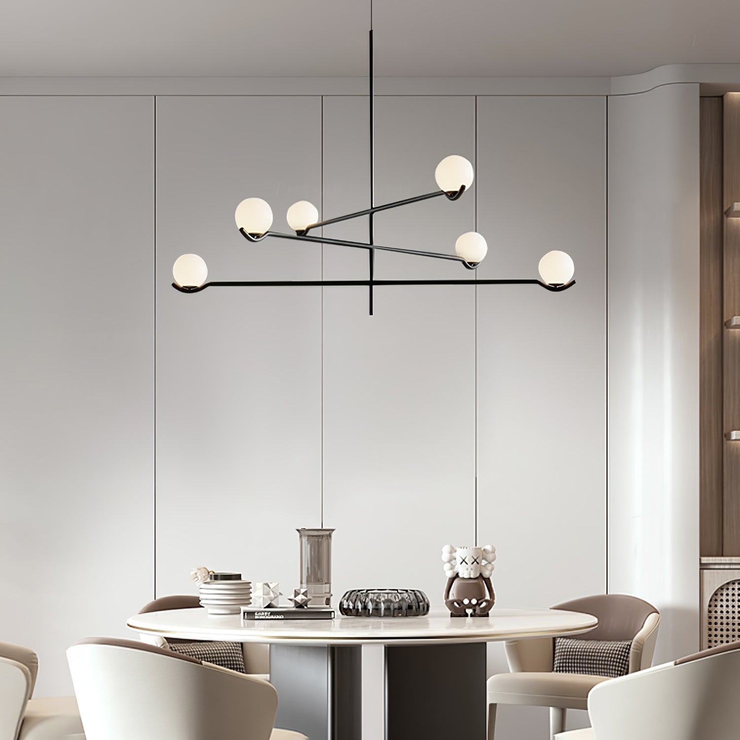 Bora Minimalist Glass Pendant Light-Neutral Decor