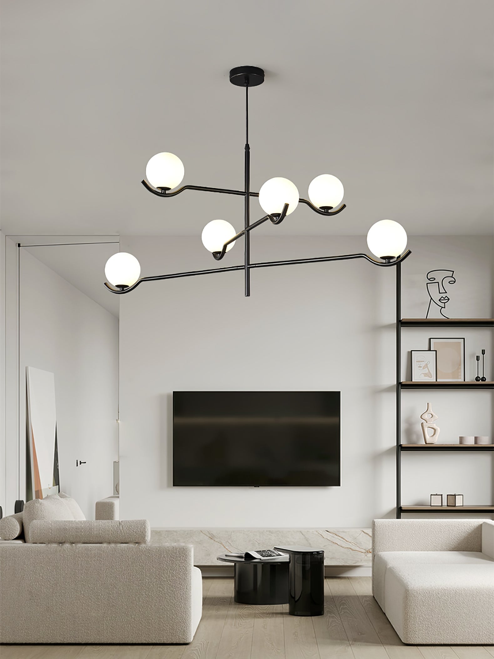 Bora Minimalist Glass Pendant Light-Neutral Decor