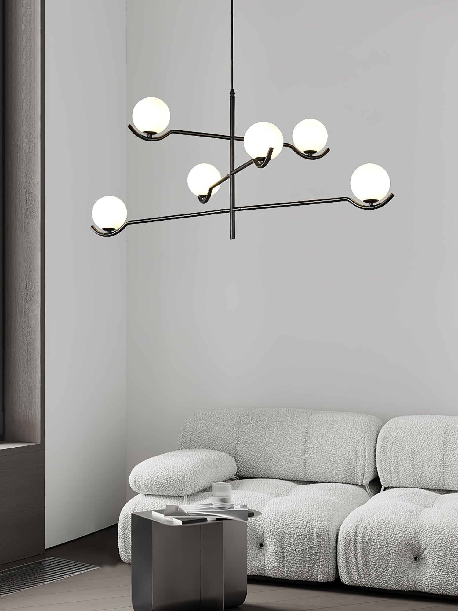 Bora Minimalist Glass Pendant Light-Neutral Decor