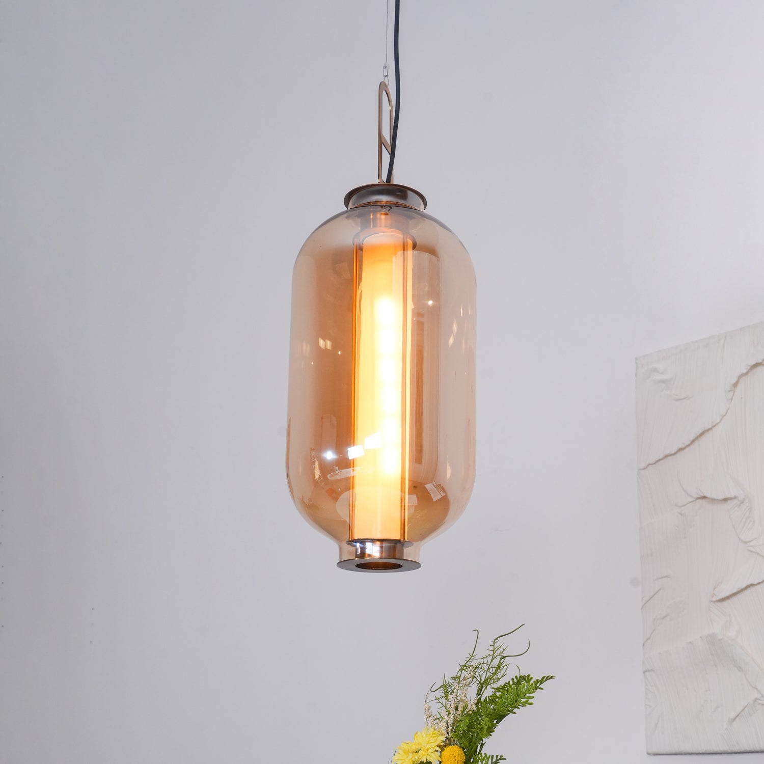 Uphaos Modern Minimalist Family Glass Pendant Light-Neutral Decor