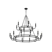Xenuvyh Modern Minimalist Vintage Industrial Metal Chandelier