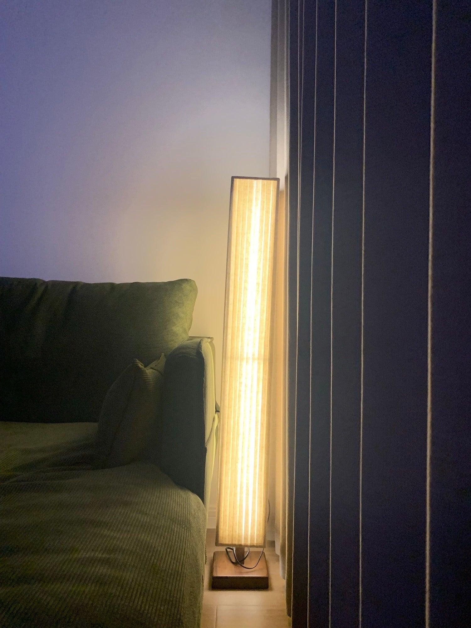 Vesolyre Japandi Fabric Floor Lamp-Neutral Decor