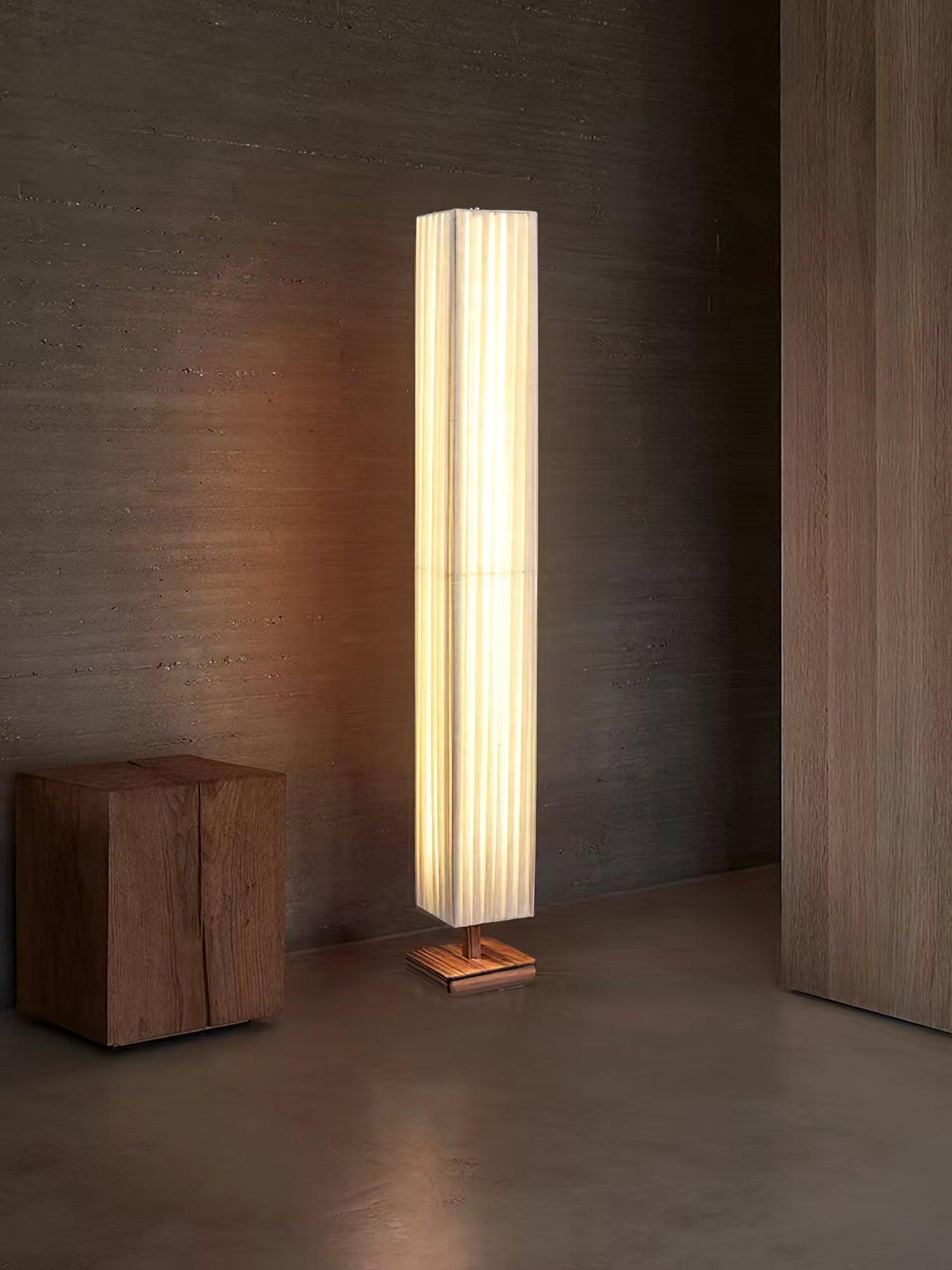 Vesolyre Japandi Fabric Floor Lamp-Neutral Decor