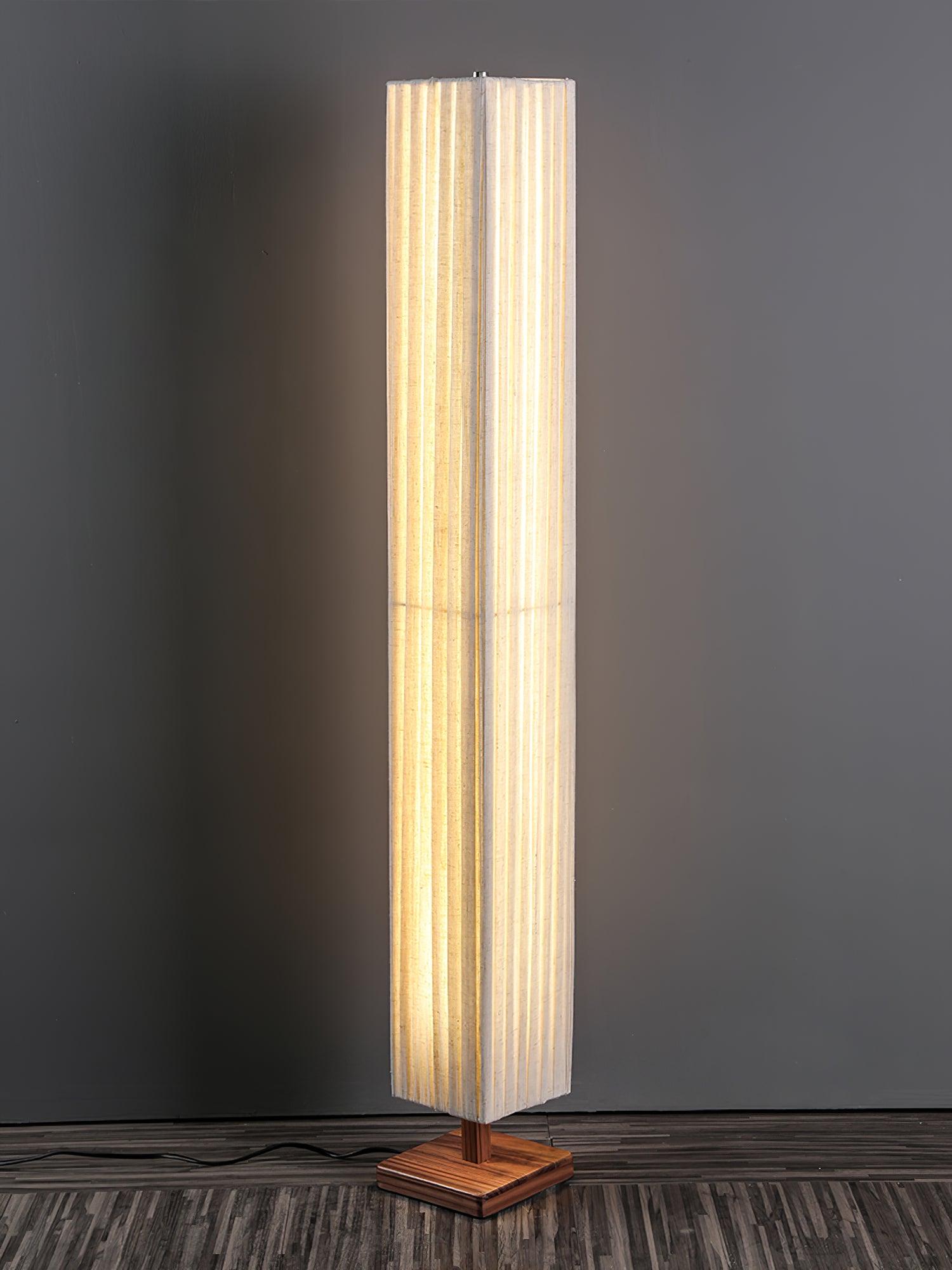 Vesolyre Japandi Fabric Floor Lamp-Neutral Decor