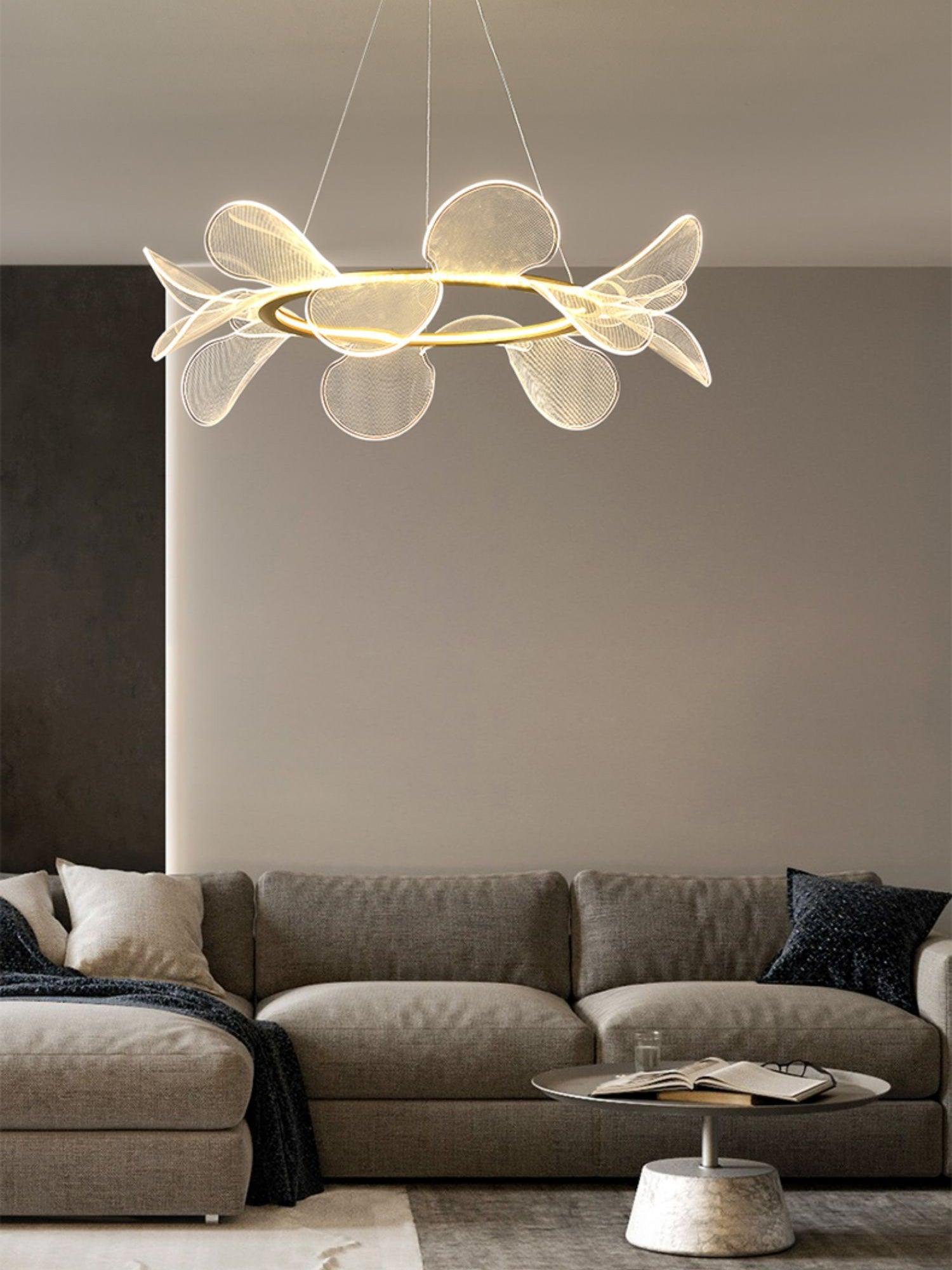 Lustra Chandelier Bain Flying Flowers Acrylic-Neutral Decor