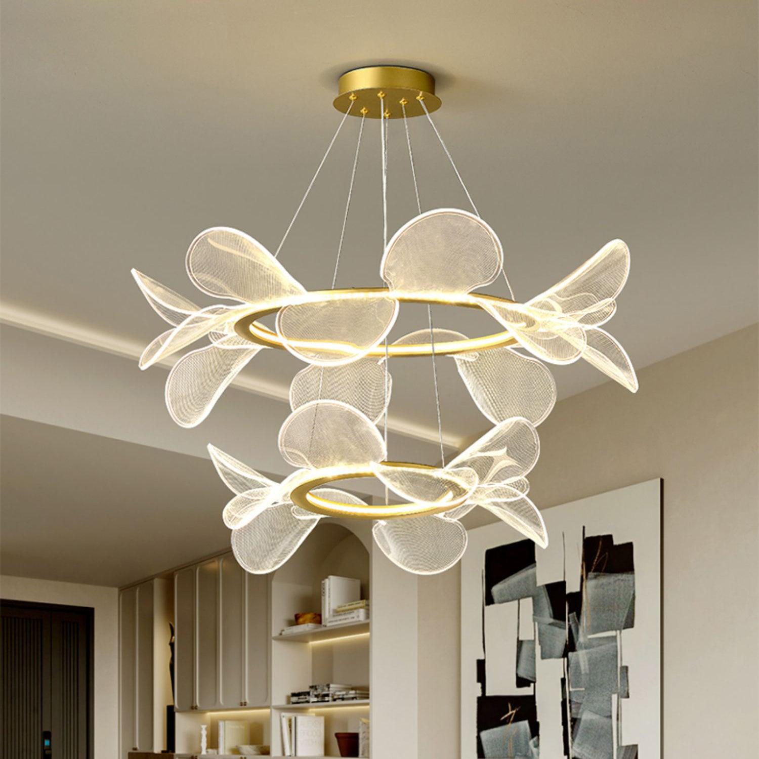 Lustra Chandelier Bain Flying Flowers Acrylic-Neutral Decor