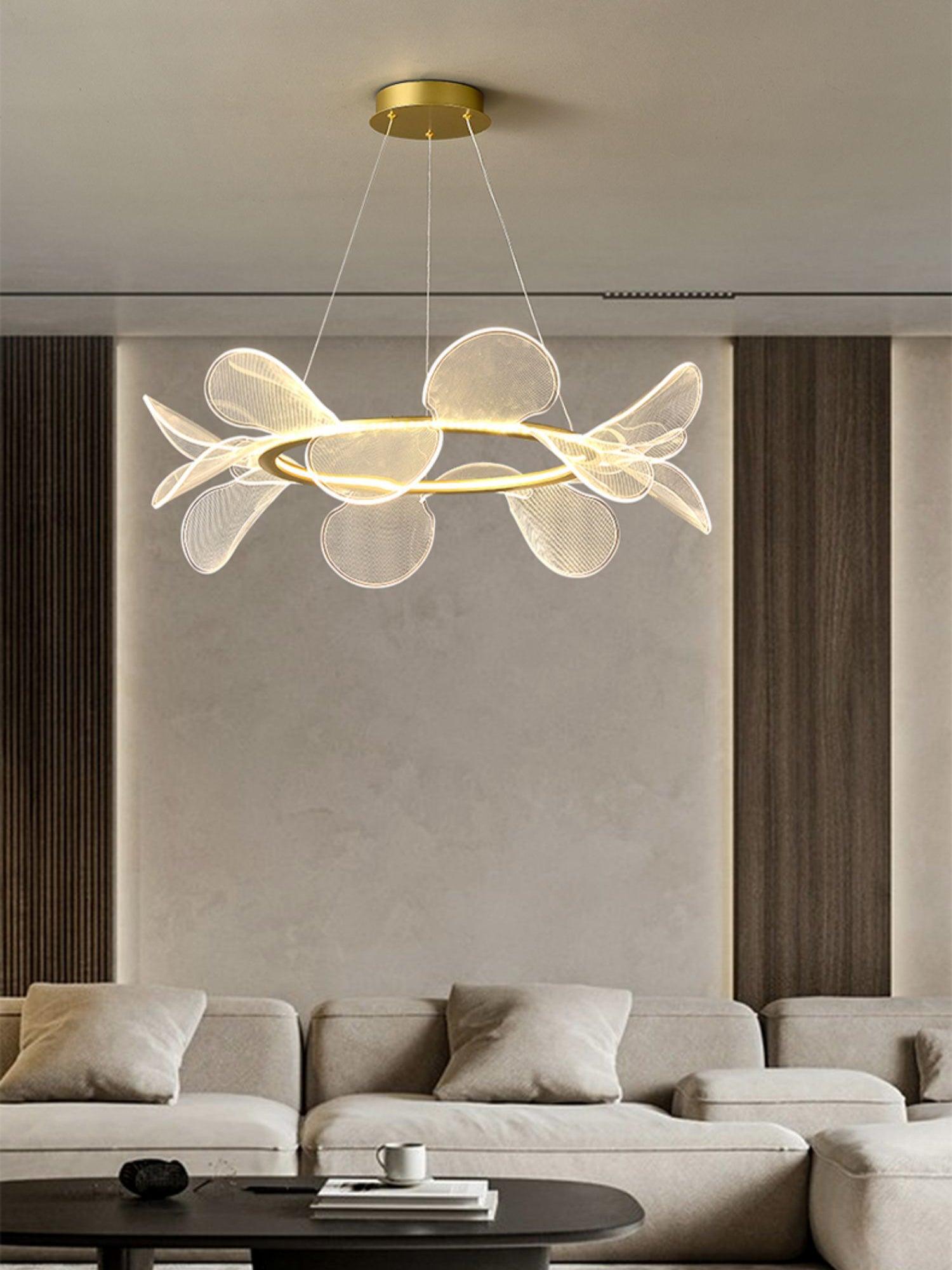 Lustra Chandelier Bain Flying Flowers Acrylic-Neutral Decor