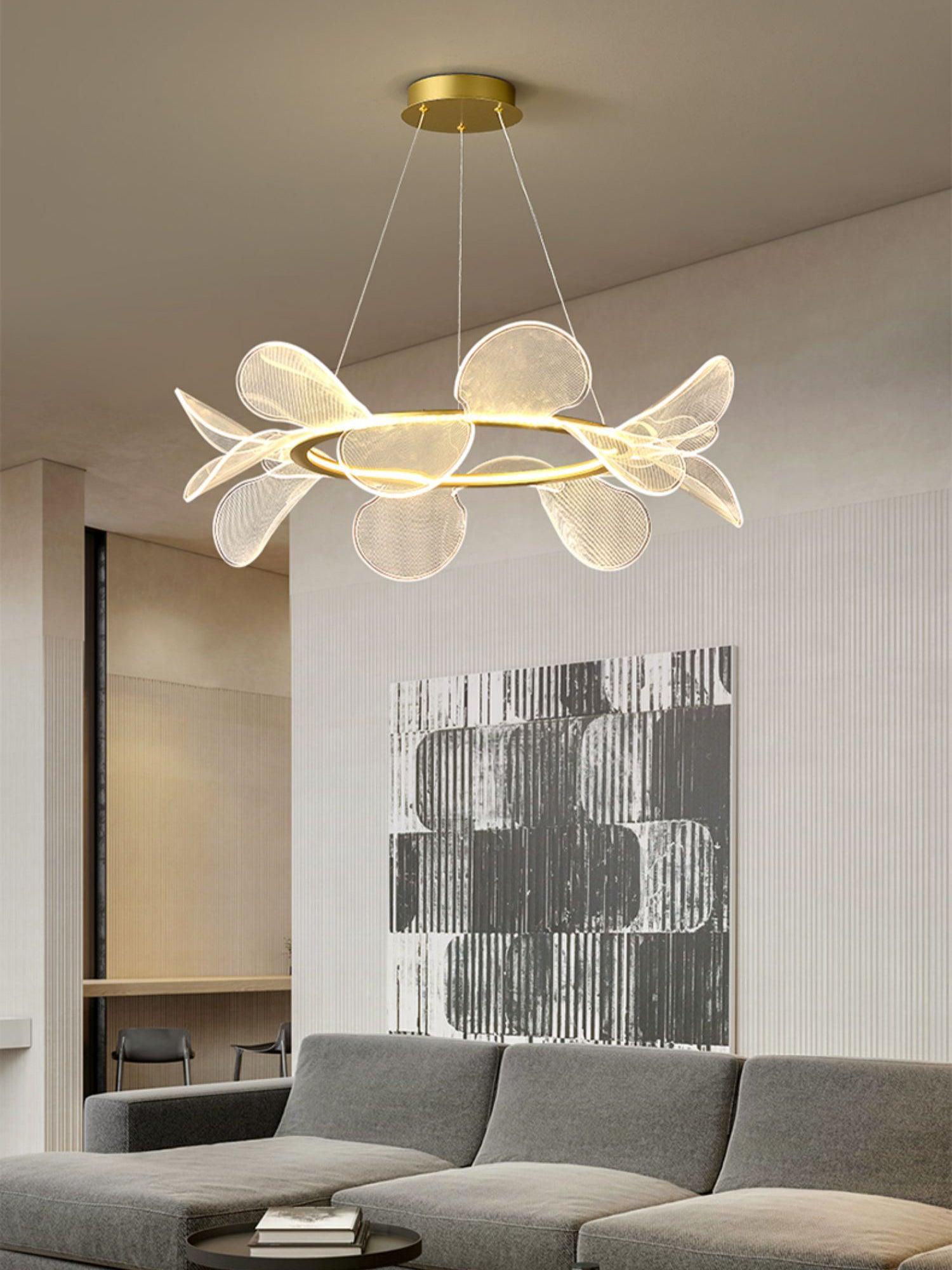 Lustra Chandelier Bain Flying Flowers Acrylic-Neutral Decor