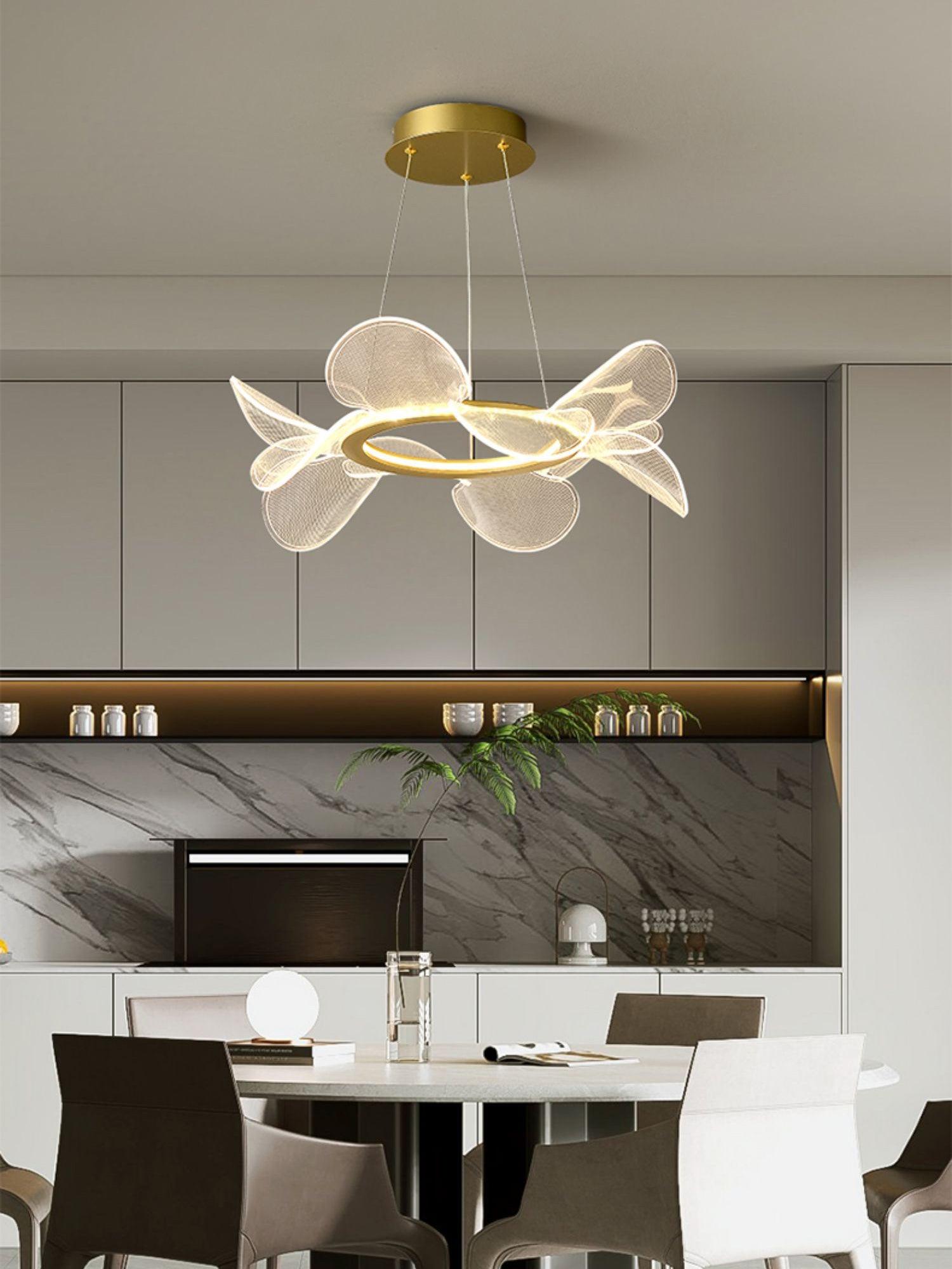 Lustra Chandelier Bain Flying Flowers Acrylic-Neutral Decor