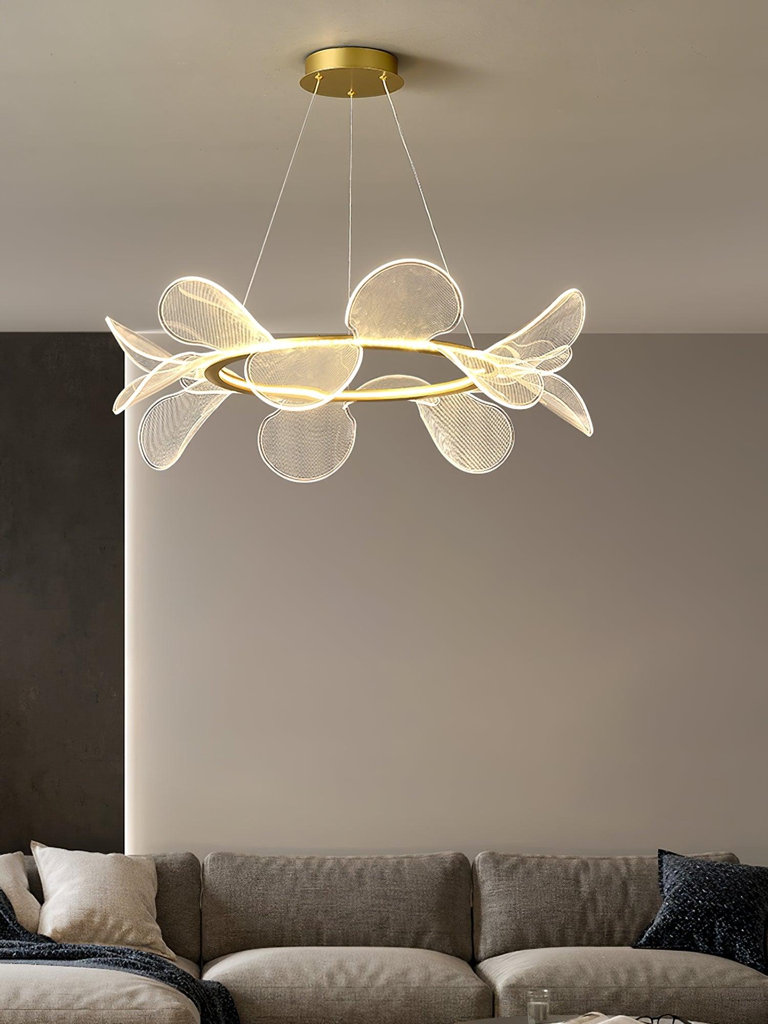 Lustra Chandelier Bain Flying Flowers Acrylic-Neutral Decor