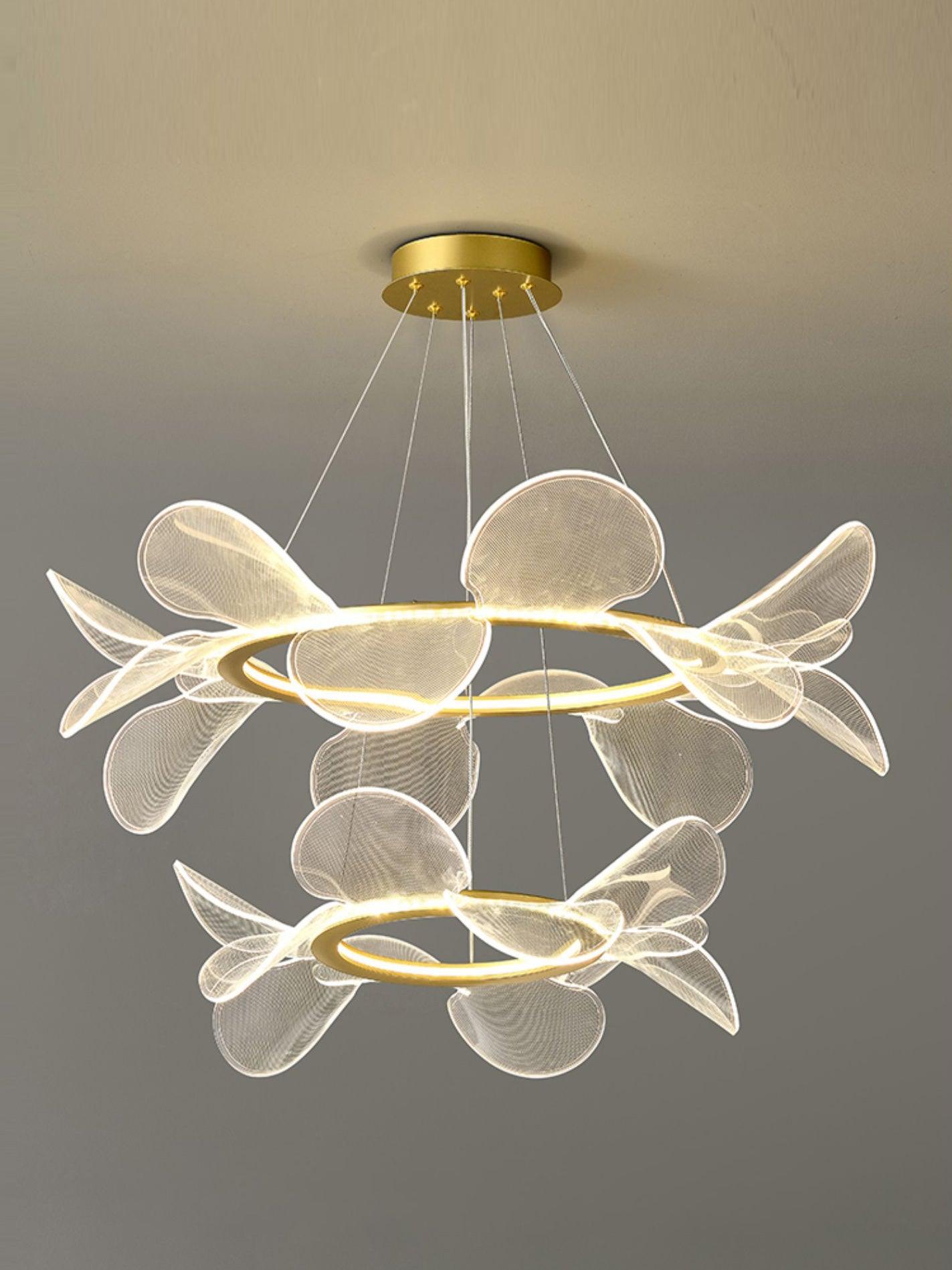 Lustra Chandelier Bain Flying Flowers Acrylic-Neutral Decor