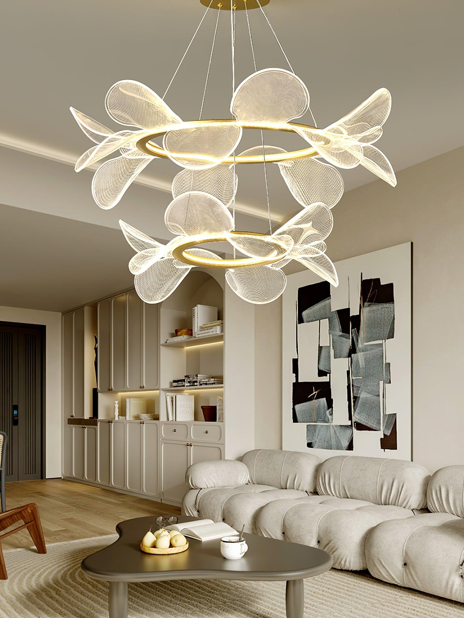 Lustra Chandelier Bain Flying Flowers Acrylic-Neutral Decor