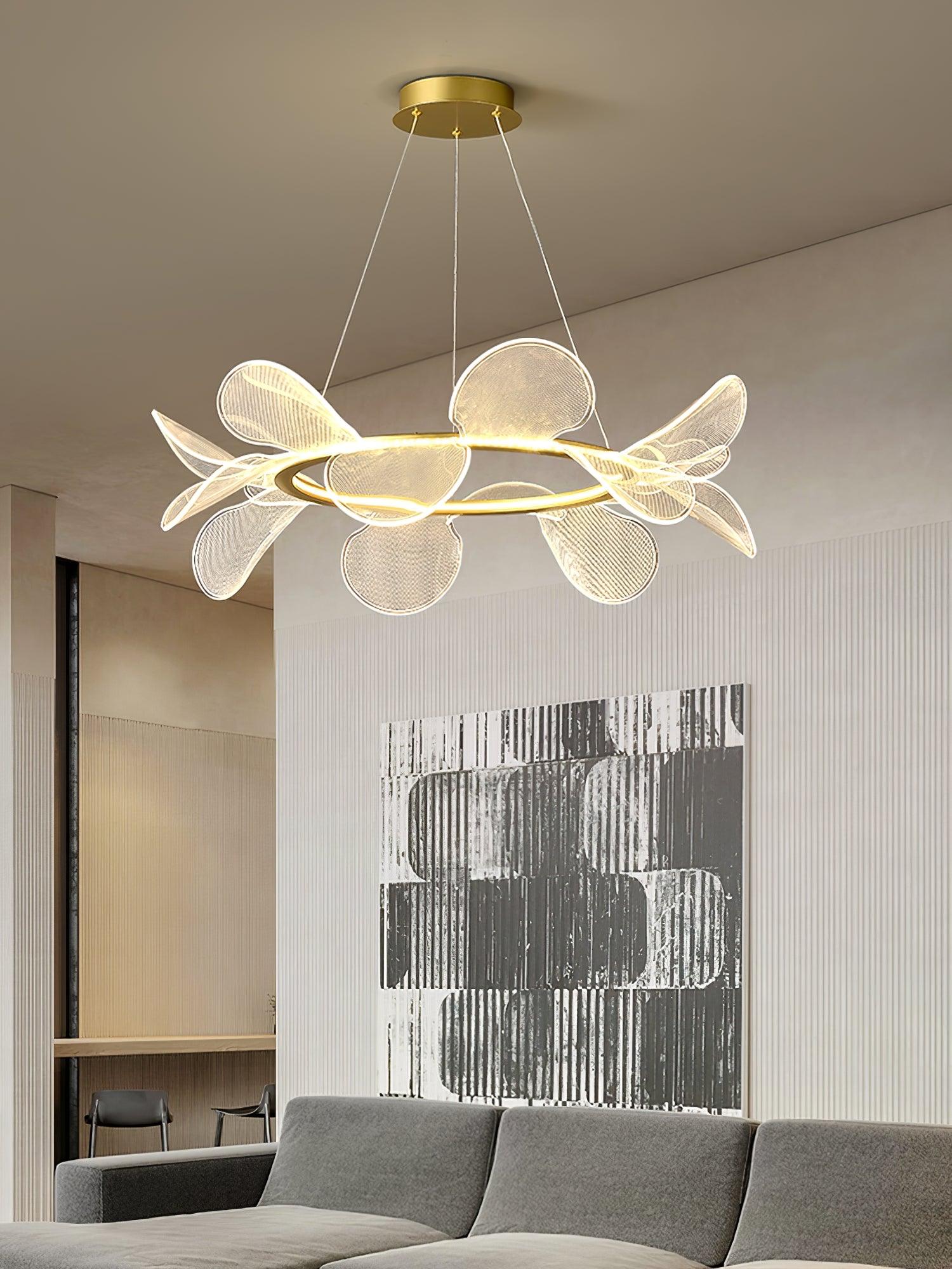 Lustra Chandelier Bain Flying Flowers Acrylic-Neutral Decor