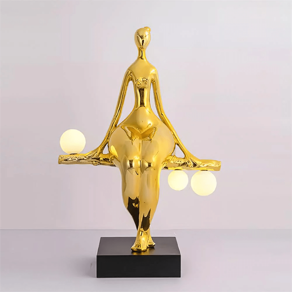 Balance Glow Sculpture Lamp-Neutral Decor
