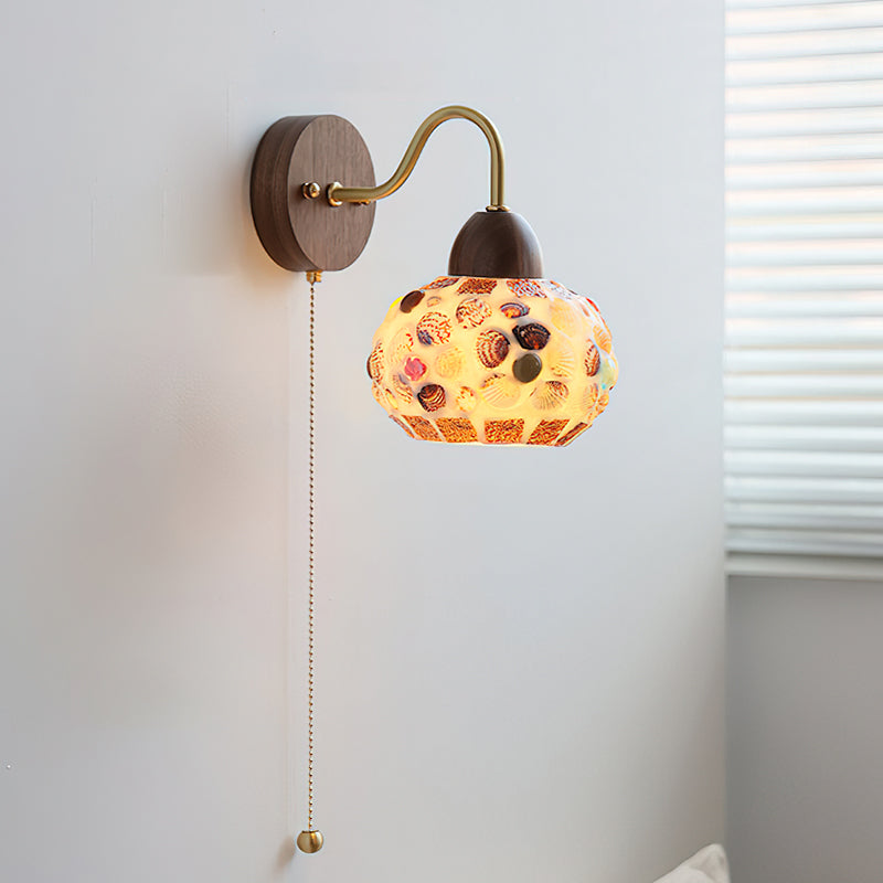 Model D of the Balcony Wall Lamp, with its alternative mosaic design.