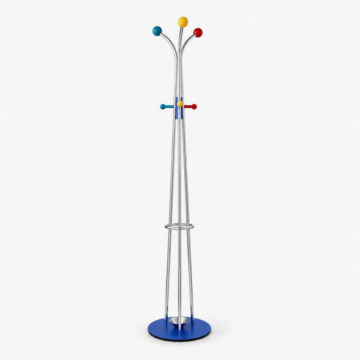 Ball Top Standing Coat Rack-Neutral Decor