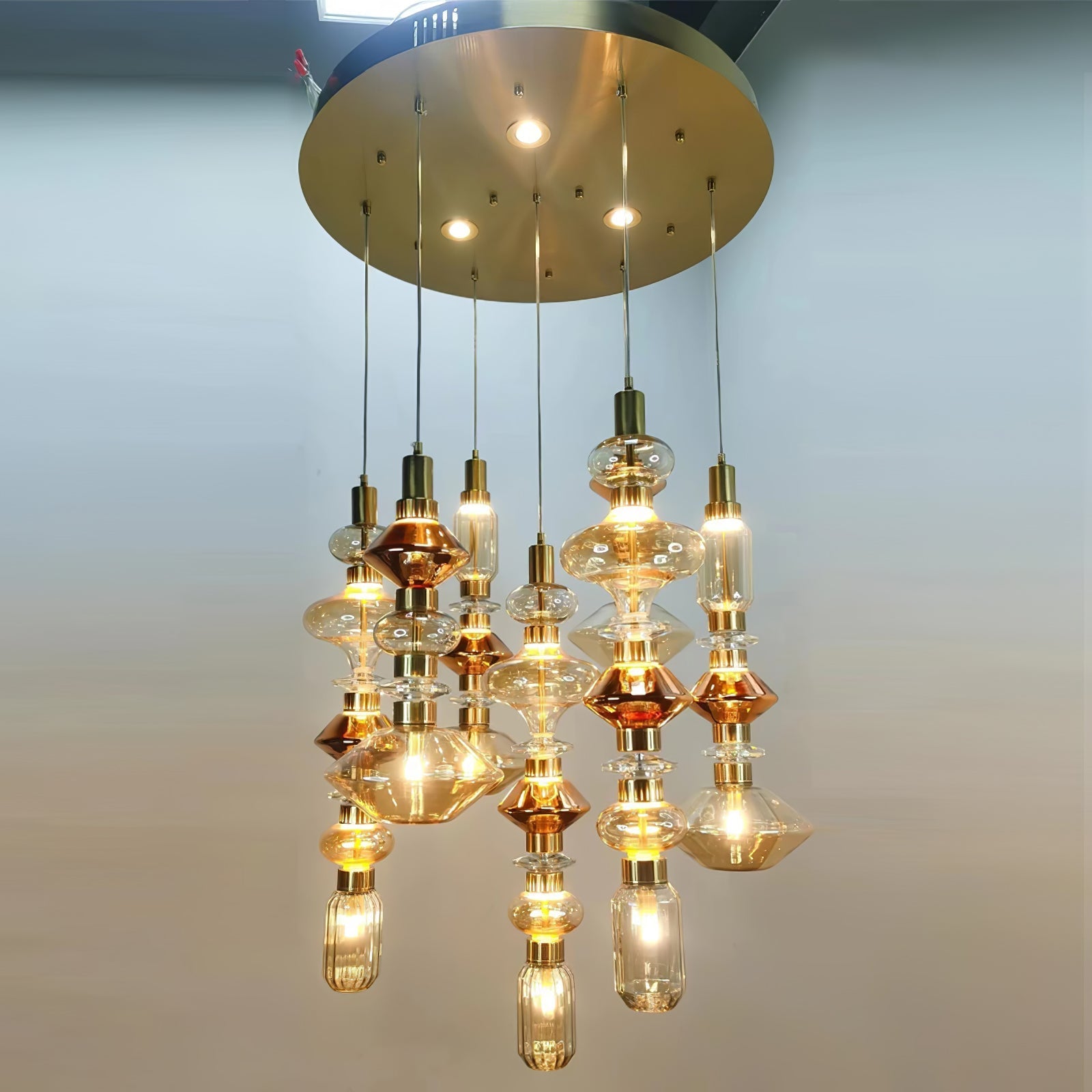 Ralenis Glass Light Luxury Pendant Lamp-Neutral Decor