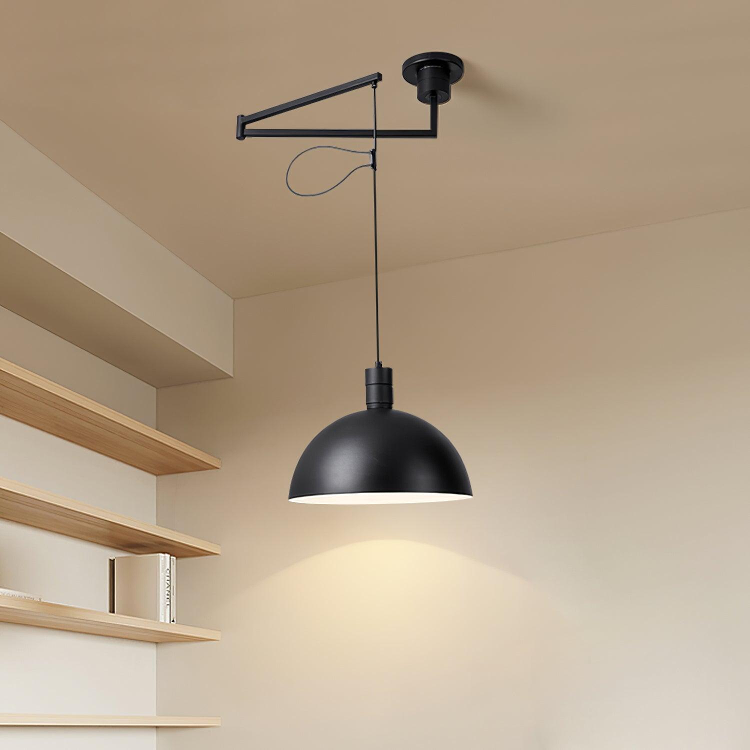 Norelia Pendant Lamp Dome Shade Minimalist Adjustable-Neutral Decor