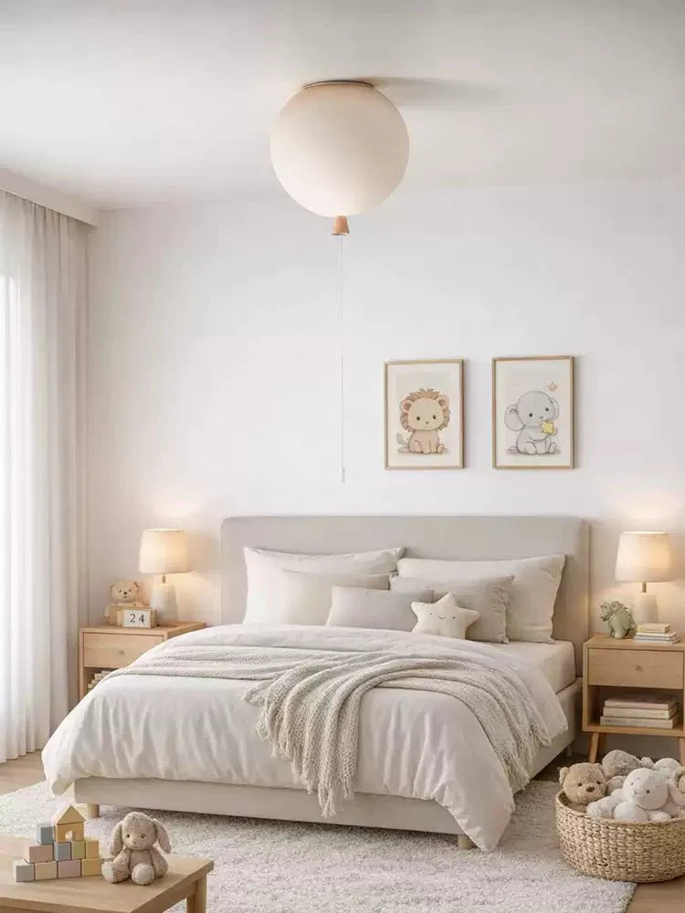 Balloon Dream Glass Ceiling Light-Neutral Decor