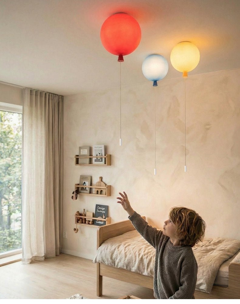 Balloon Dream Glass Ceiling Light-Neutral Decor