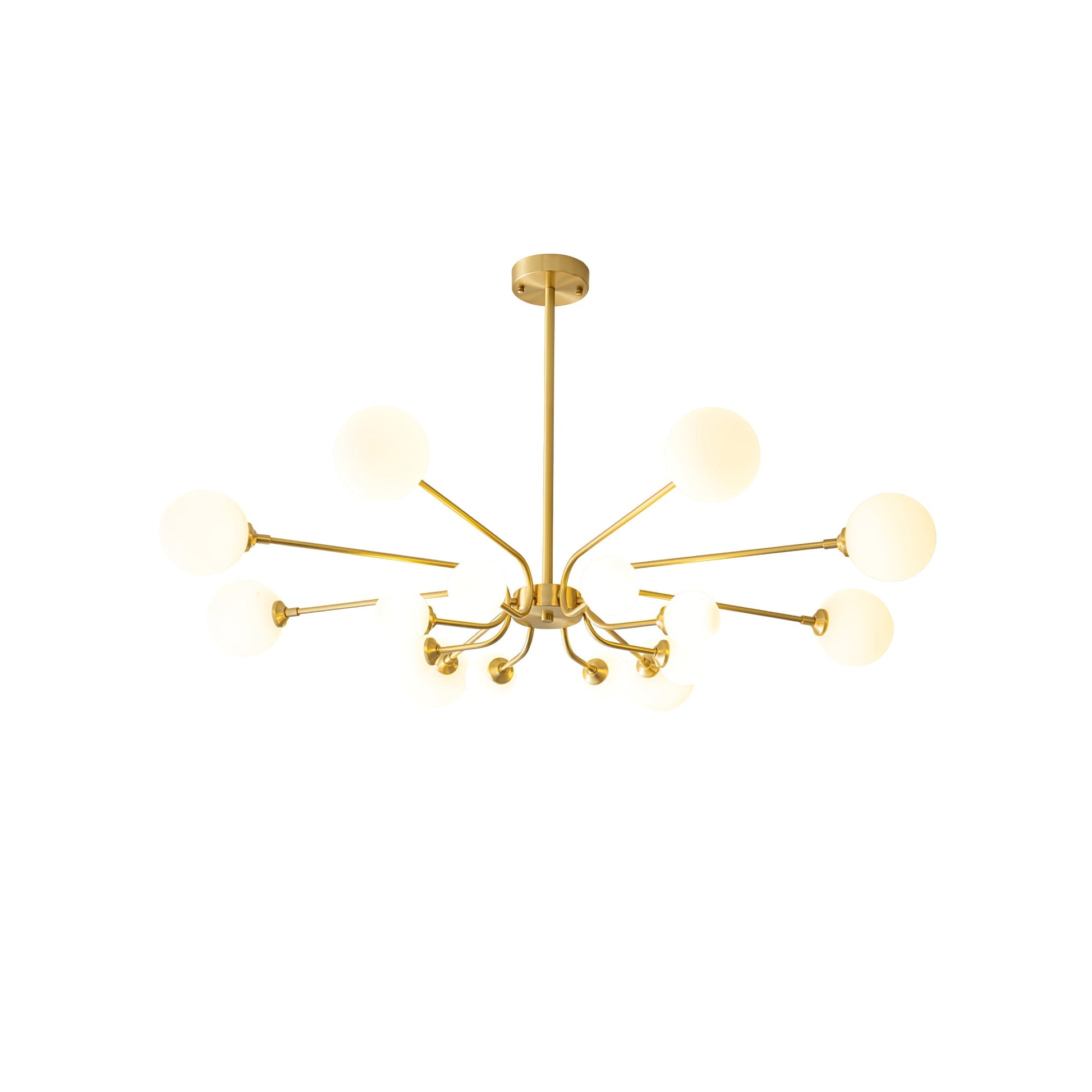 Wace Chandelier Globe Arm Modern-Neutral Decor