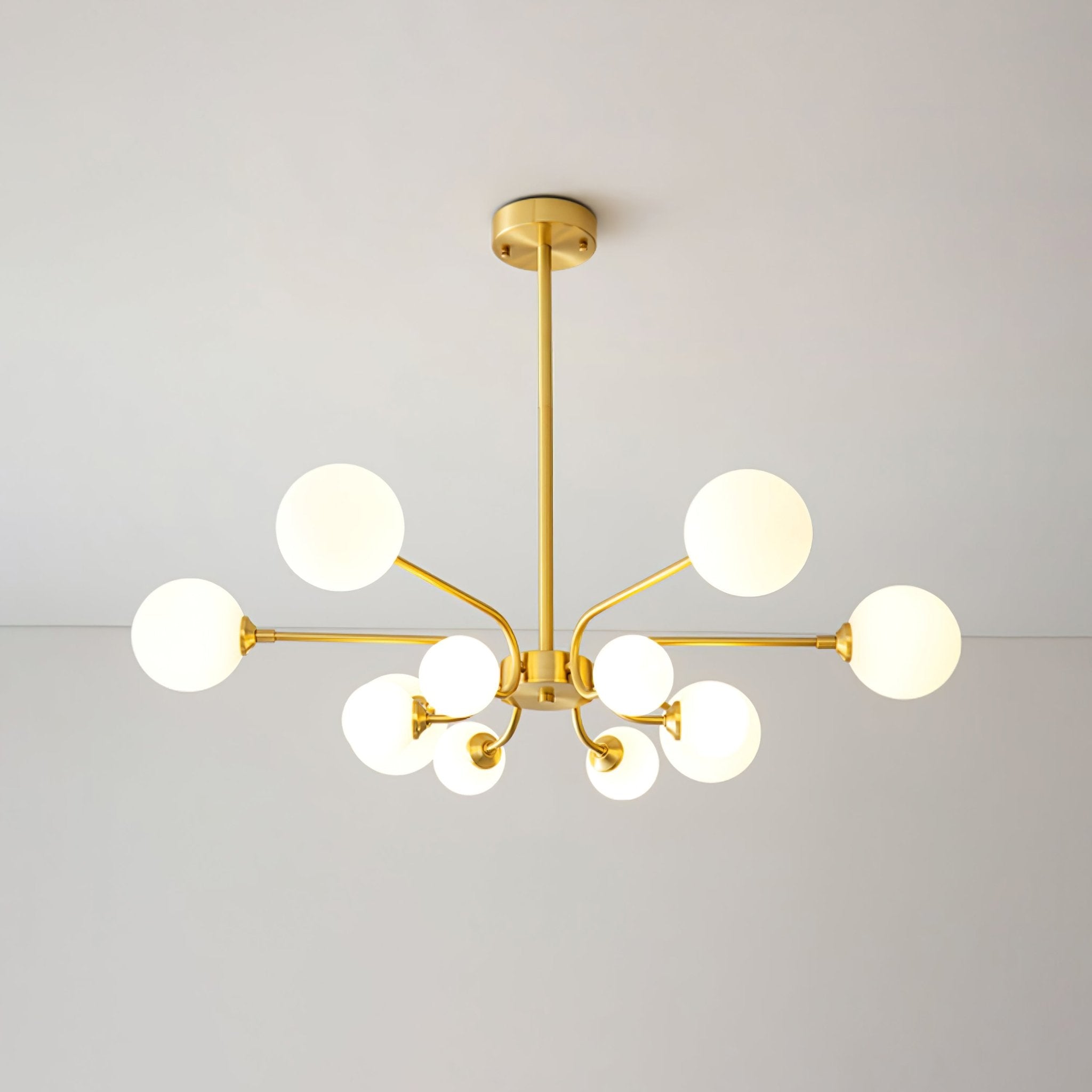 Wace Chandelier Globe Arm Modern-Neutral Decor