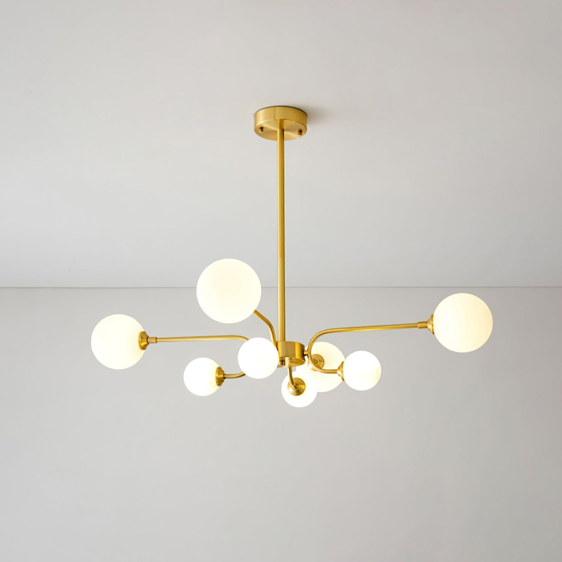 Wace Chandelier Globe Arm Modern-Neutral Decor
