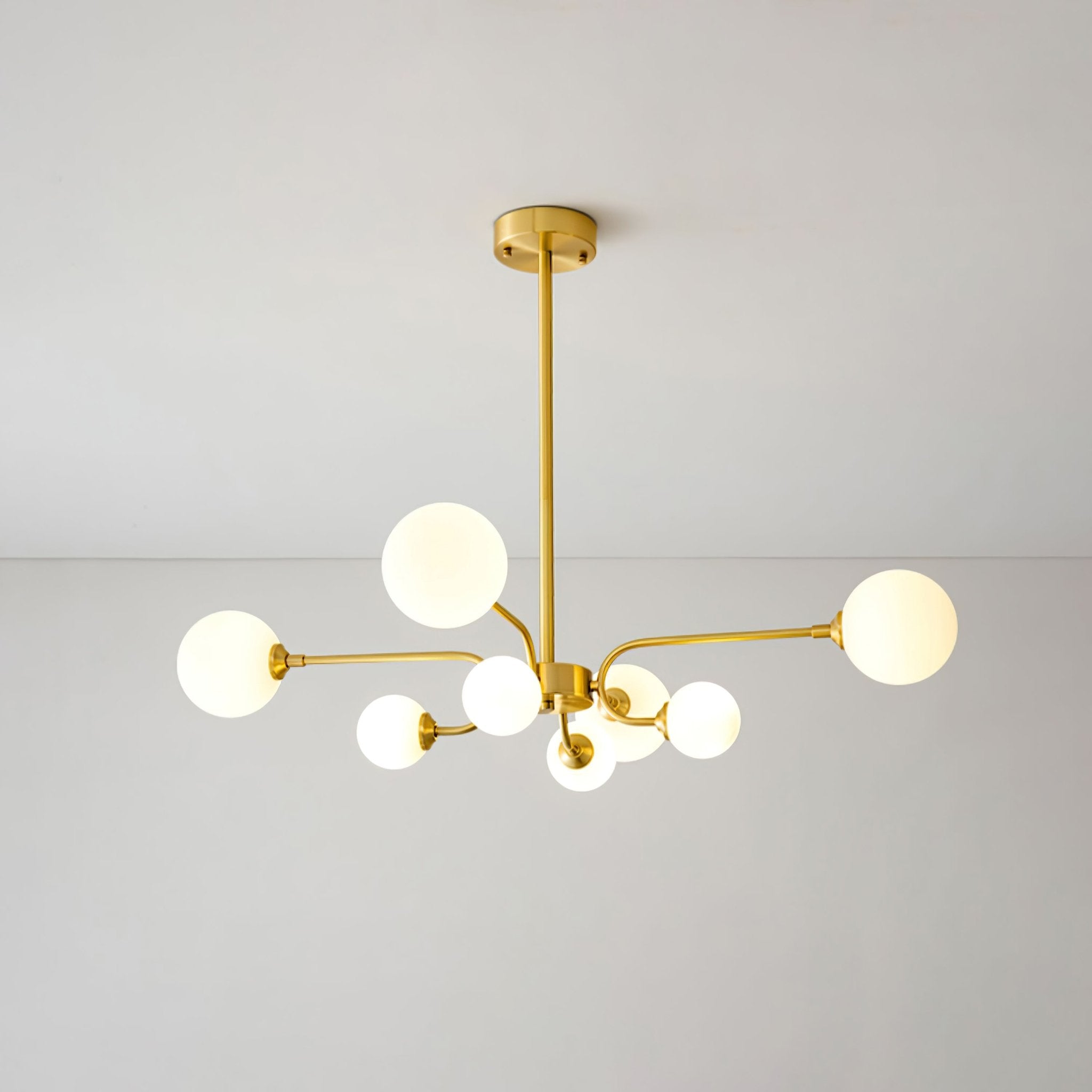 Wace Chandelier Globe Arm Modern-Neutral Decor