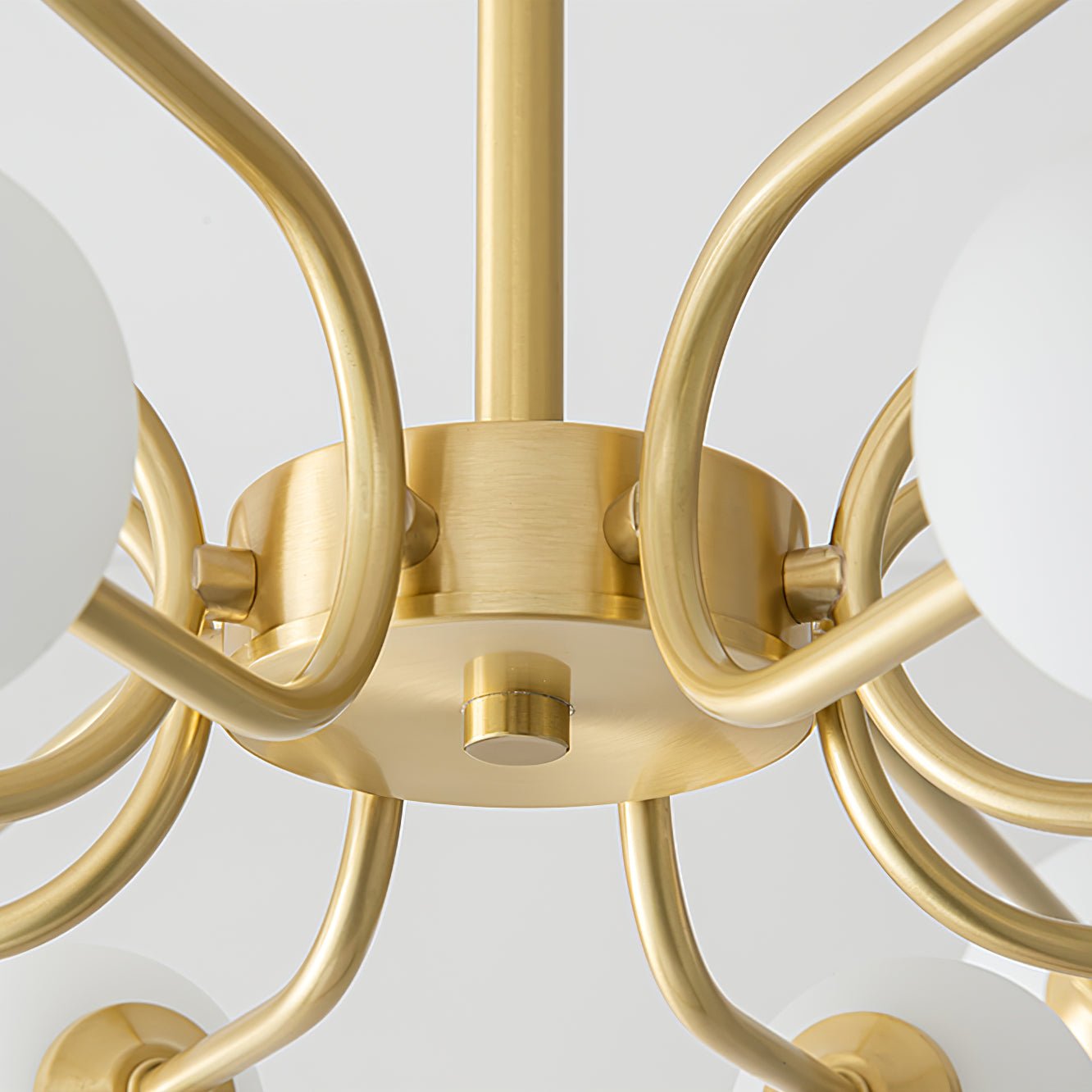 Wace Chandelier Globe Arm Modern-Neutral Decor