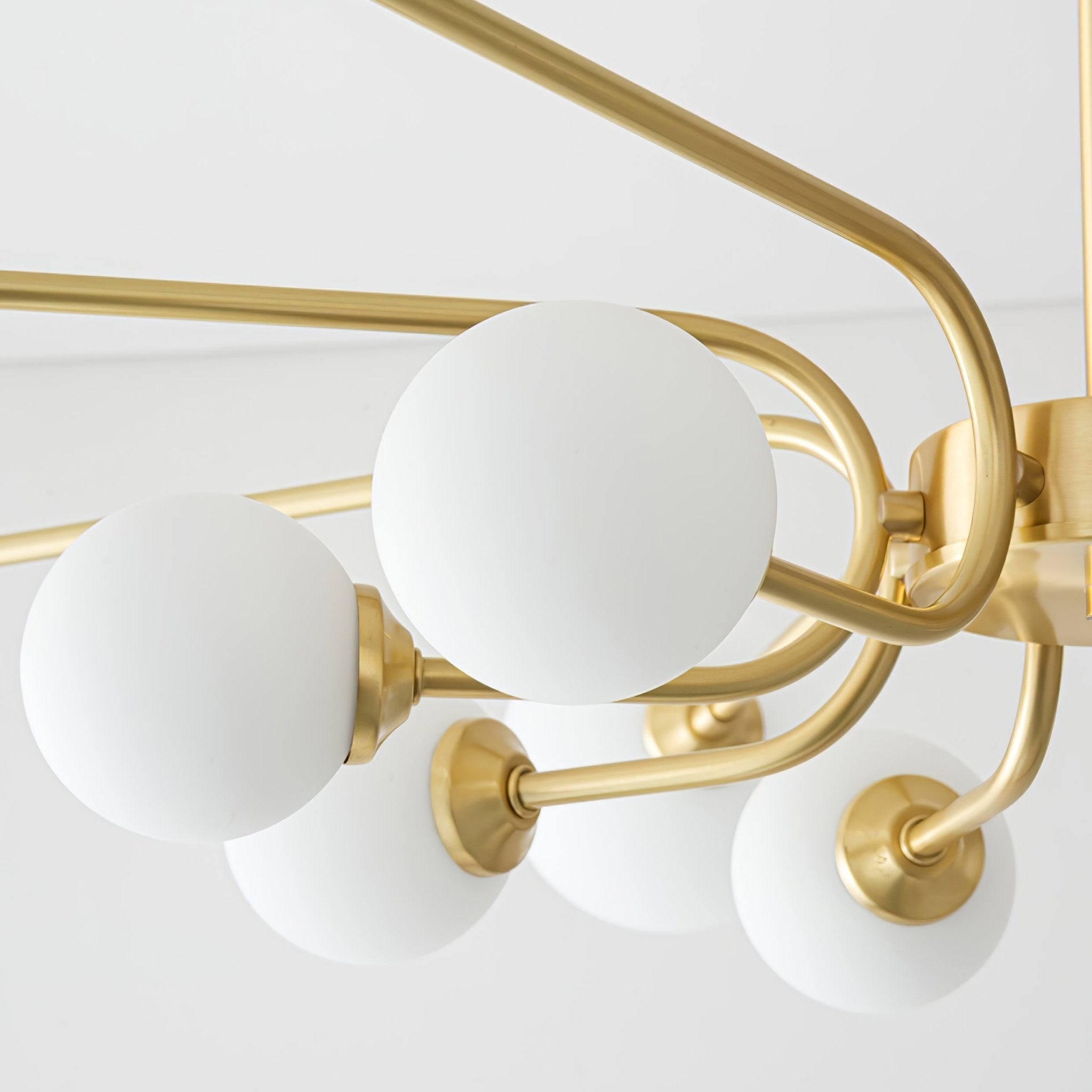 Wace Chandelier Globe Arm Modern-Neutral Decor