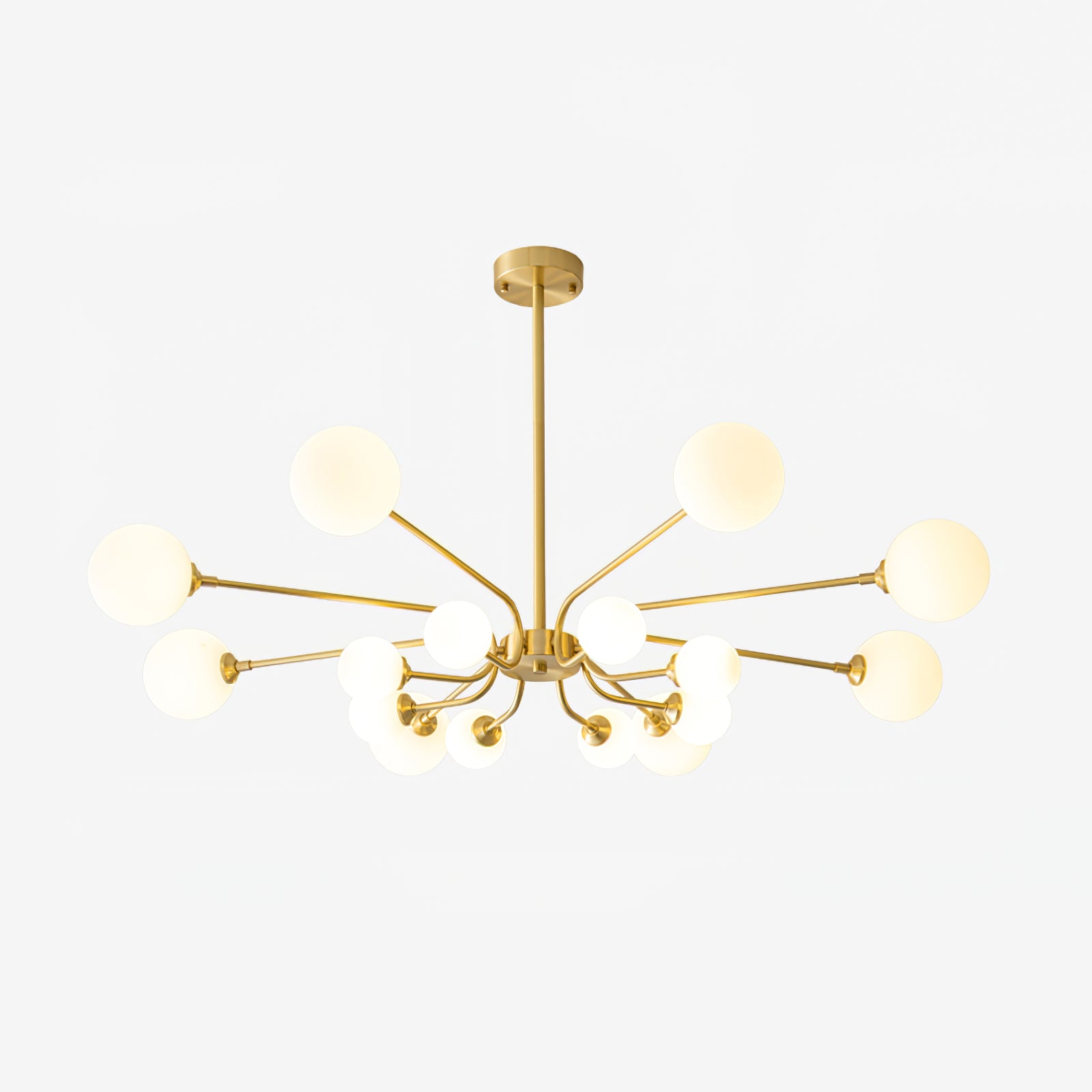 Wace Chandelier Globe Arm Modern-Neutral Decor