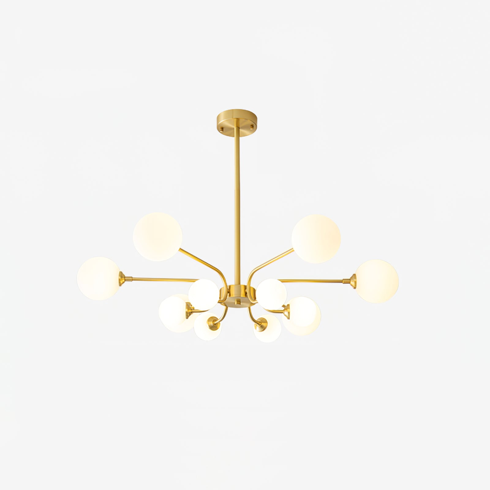 Wace Chandelier Globe Arm Modern-Neutral Decor