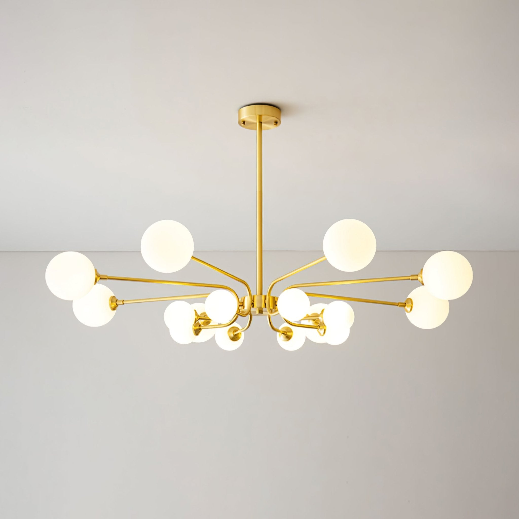 Wace Chandelier Globe Arm Modern-Neutral Decor