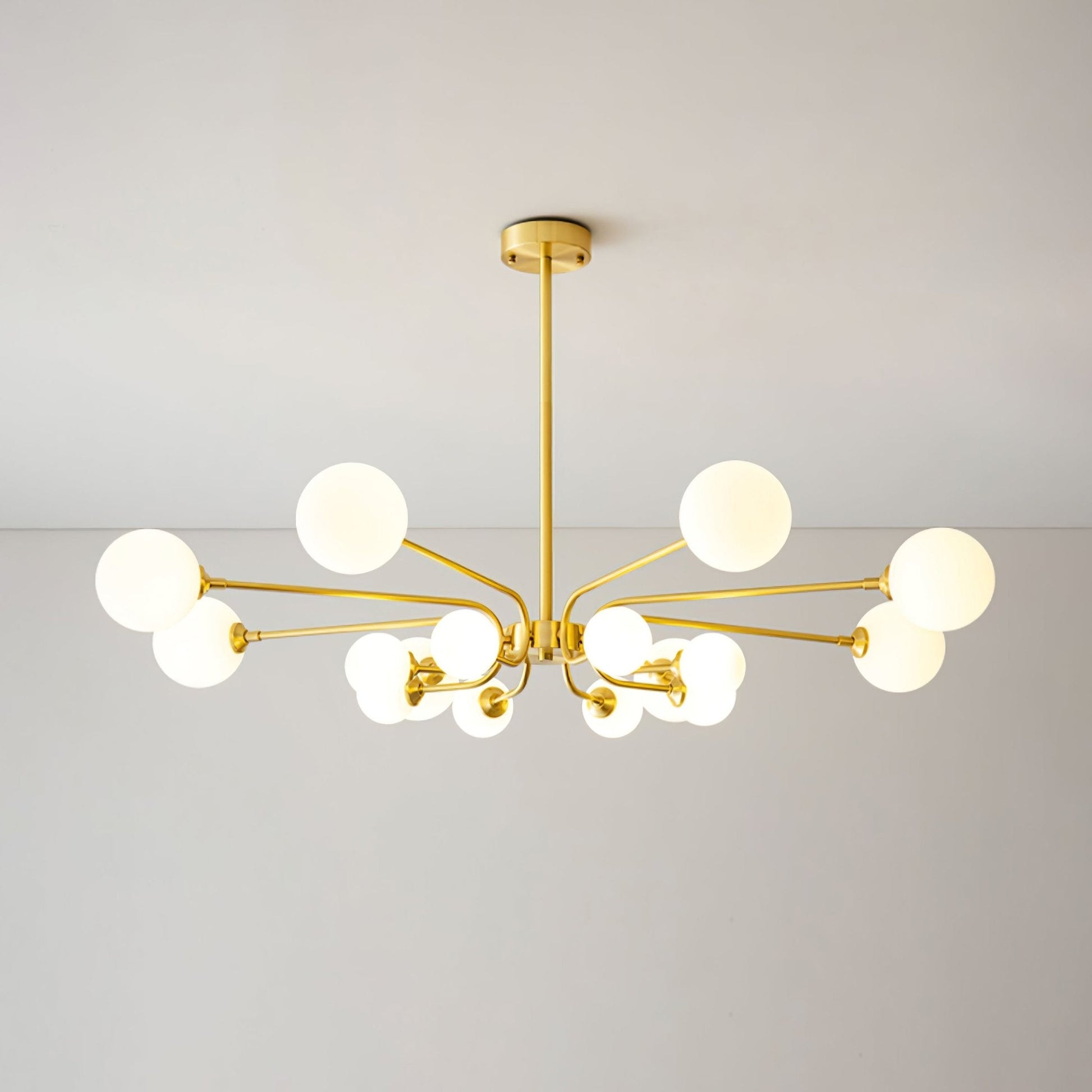 Wace Chandelier Globe Arm Modern-Neutral Decor