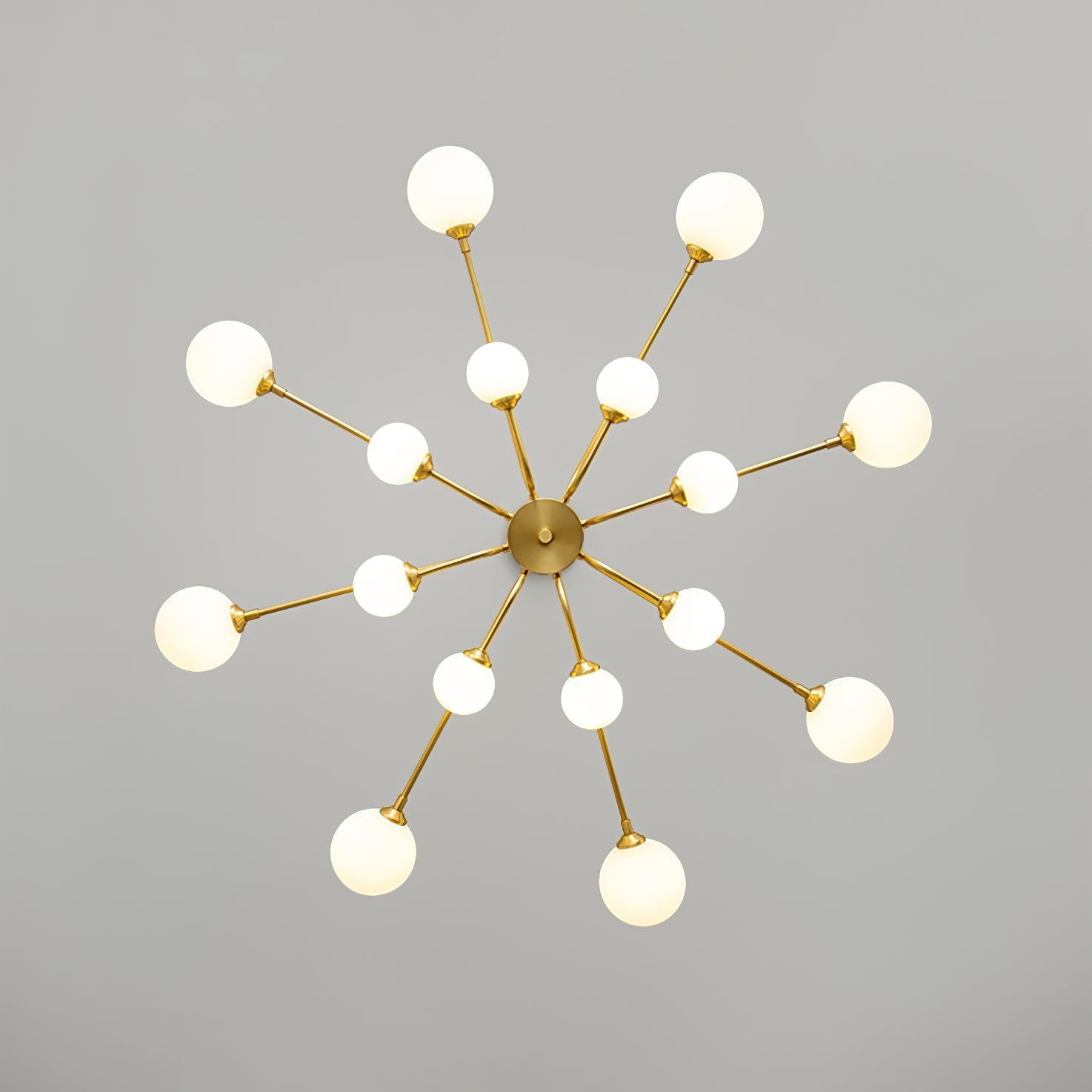 Wace Chandelier Globe Arm Modern-Neutral Decor