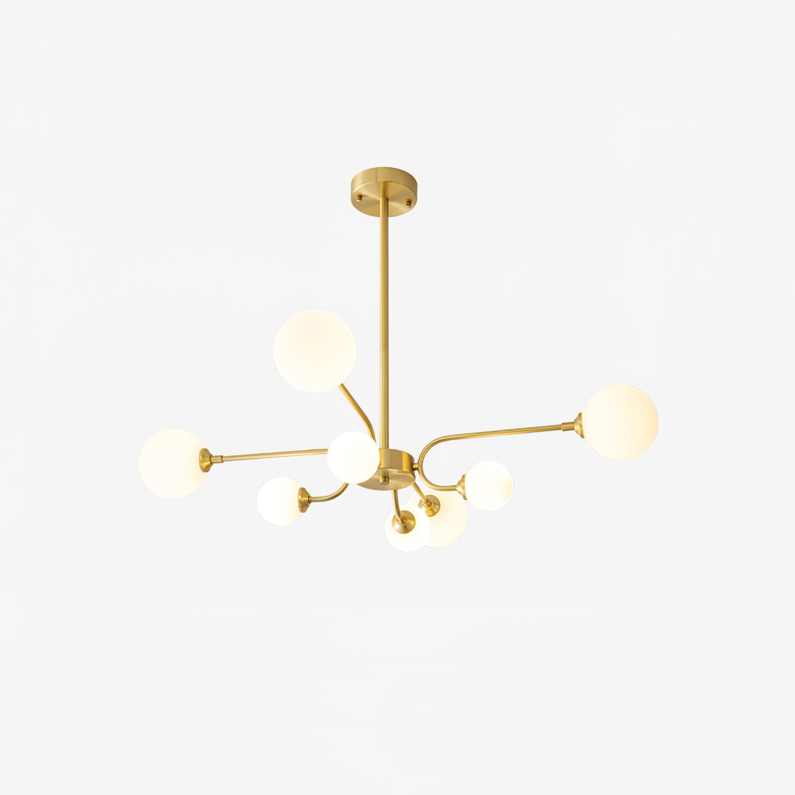Wace Chandelier Globe Arm Modern-Neutral Decor
