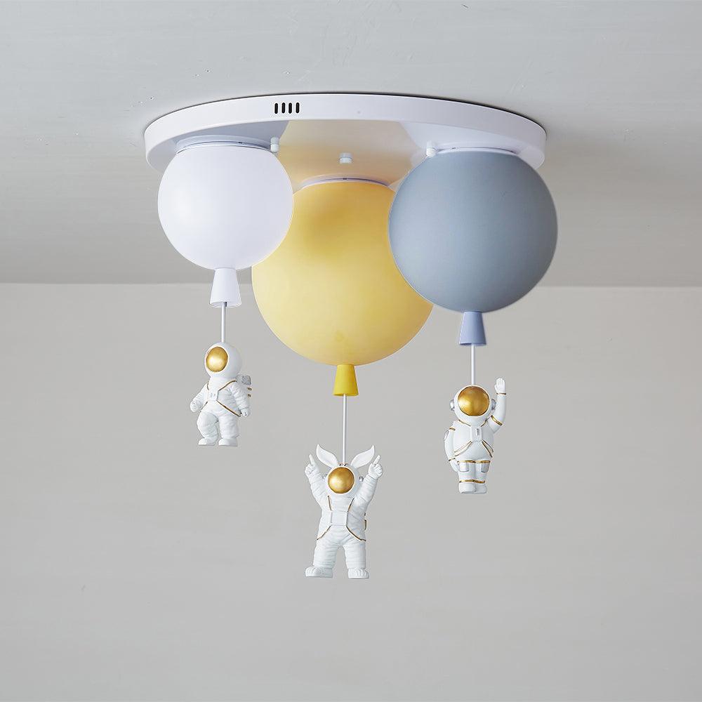 Gorvin Frosted Balloon Combination Ceiling Lamp-Neutral Decor