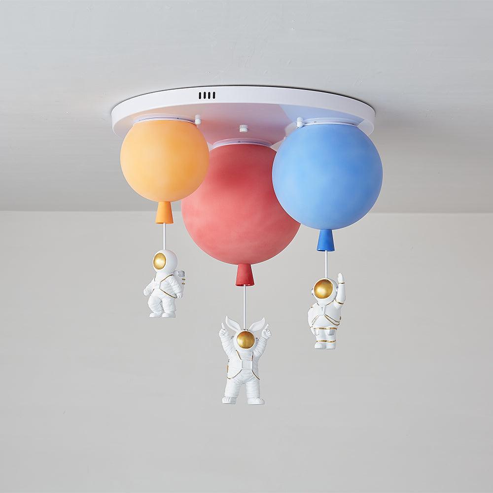 Gorvin Frosted Balloon Combination Ceiling Lamp-Neutral Decor