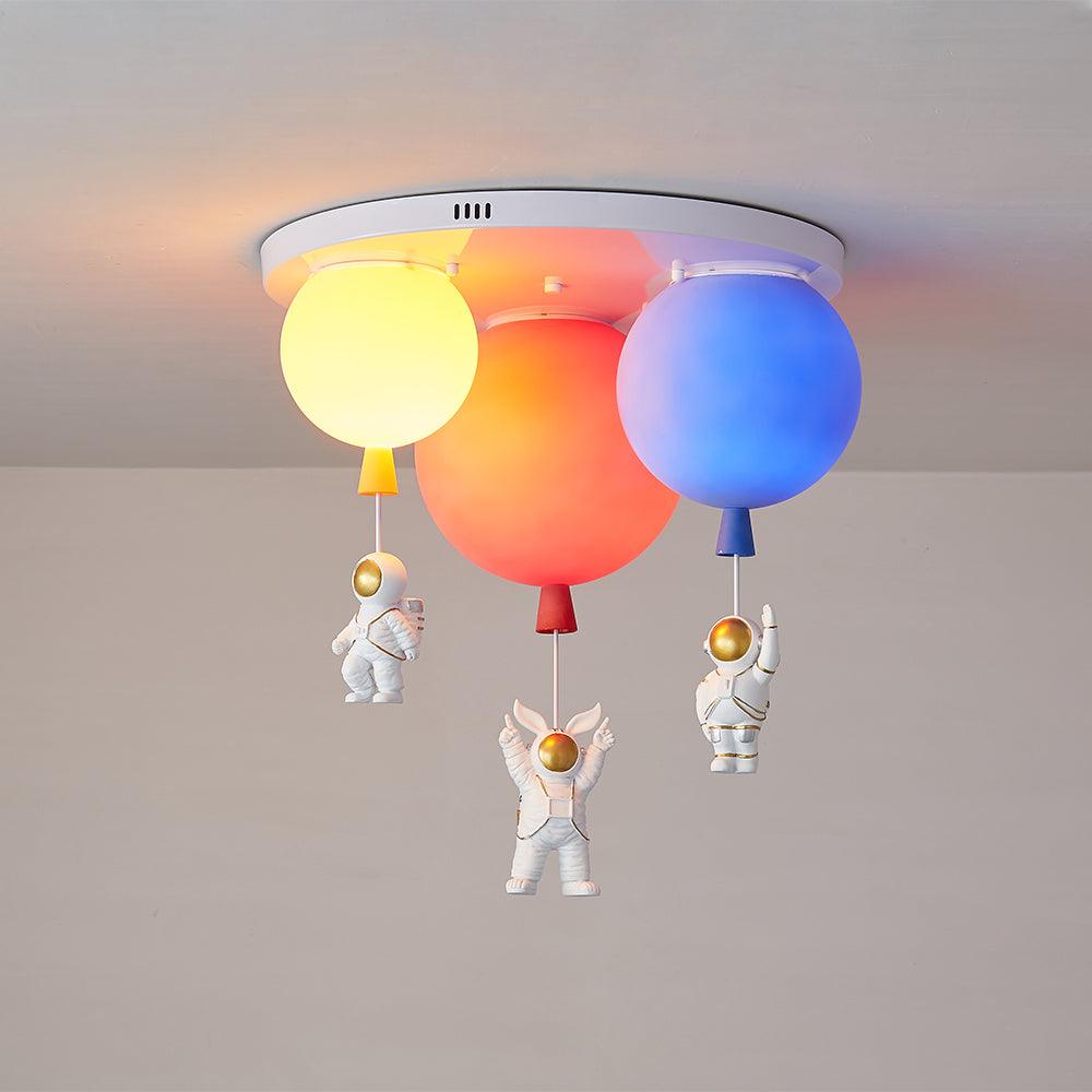 Gorvin Frosted Balloon Combination Ceiling Lamp-Neutral Decor
