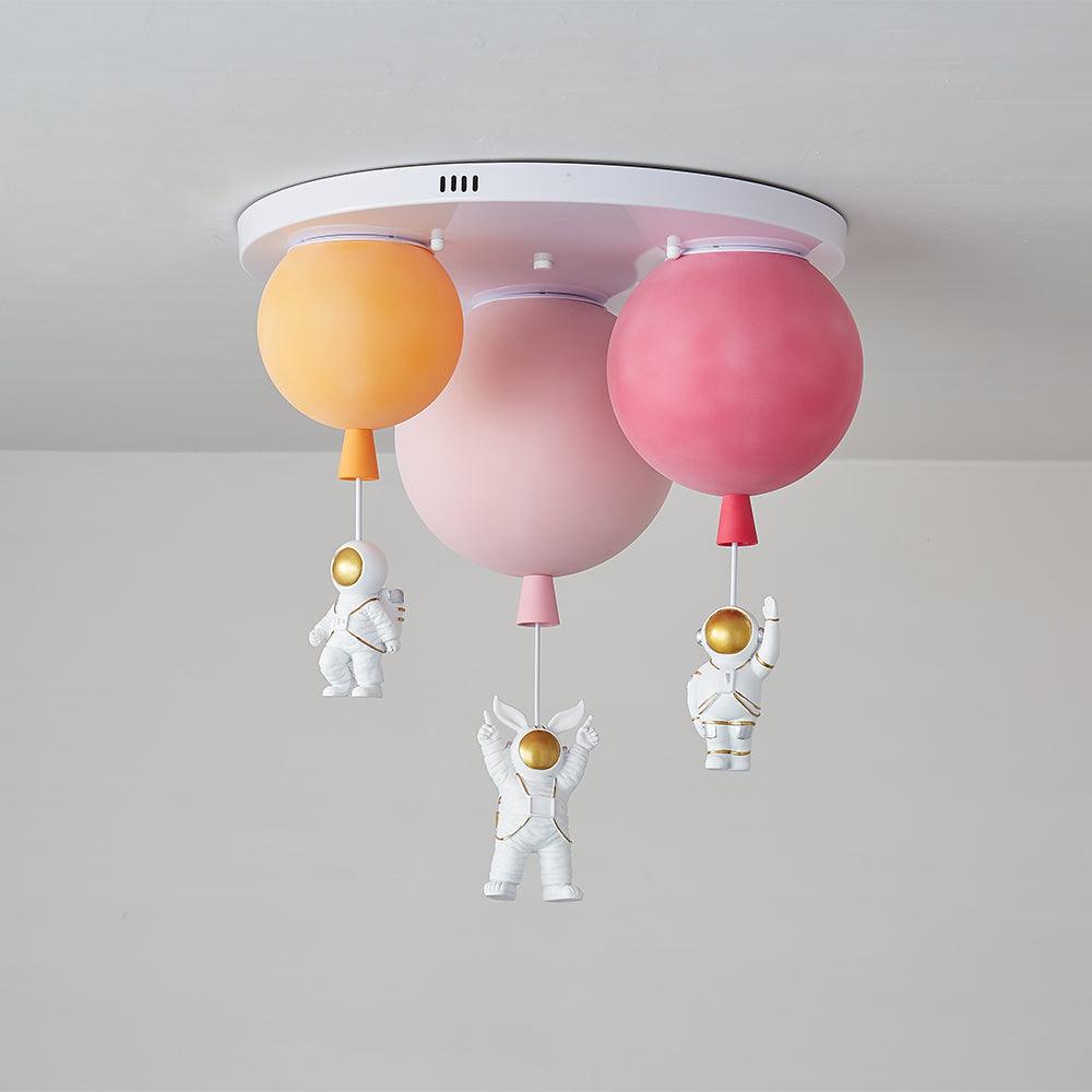 Gorvin Frosted Balloon Combination Ceiling Lamp-Neutral Decor