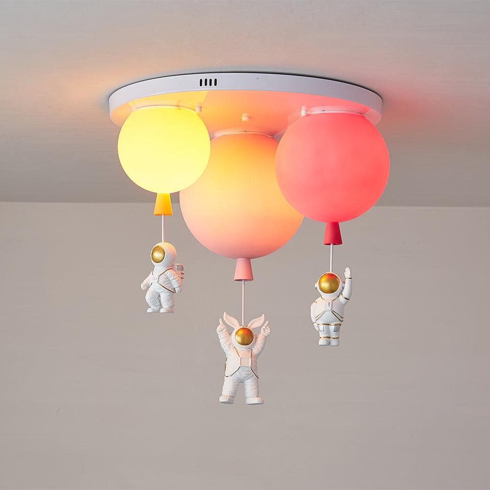 Gorvin Frosted Balloon Combination Ceiling Lamp-Neutral Decor