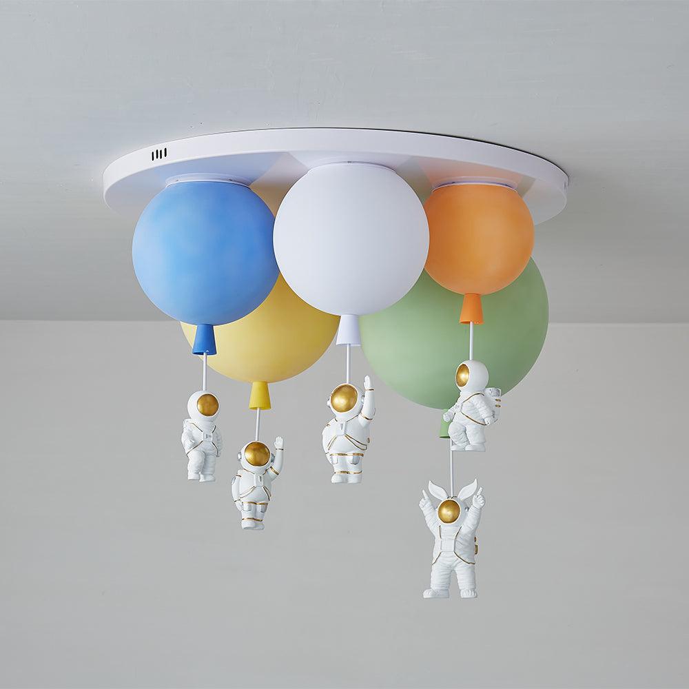 Gorvin Frosted Balloon Combination Ceiling Lamp-Neutral Decor
