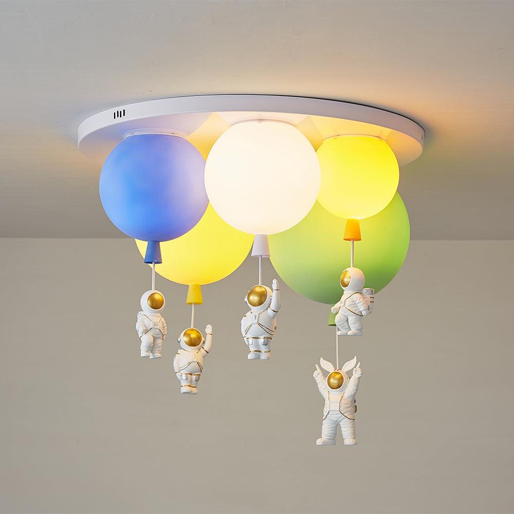 Gorvin Frosted Balloon Combination Ceiling Lamp-Neutral Decor