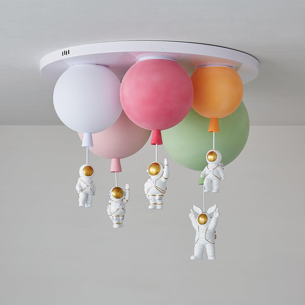 Gorvin Frosted Balloon Combination Ceiling Lamp-Neutral Decor