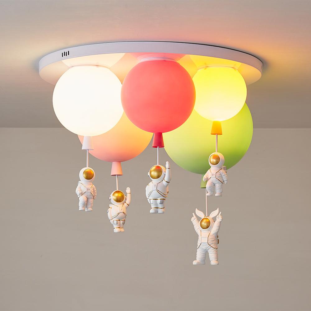 Gorvin Frosted Balloon Combination Ceiling Lamp-Neutral Decor