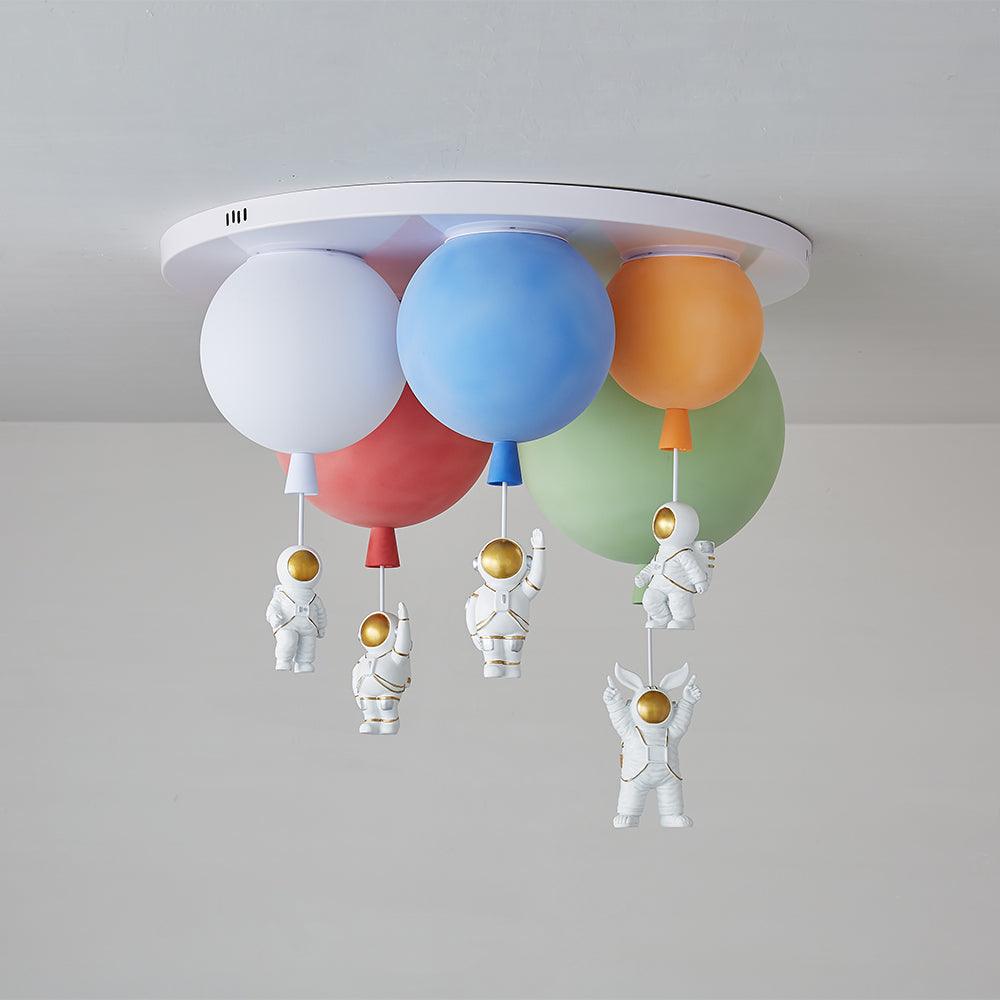 Gorvin Frosted Balloon Combination Ceiling Lamp-Neutral Decor